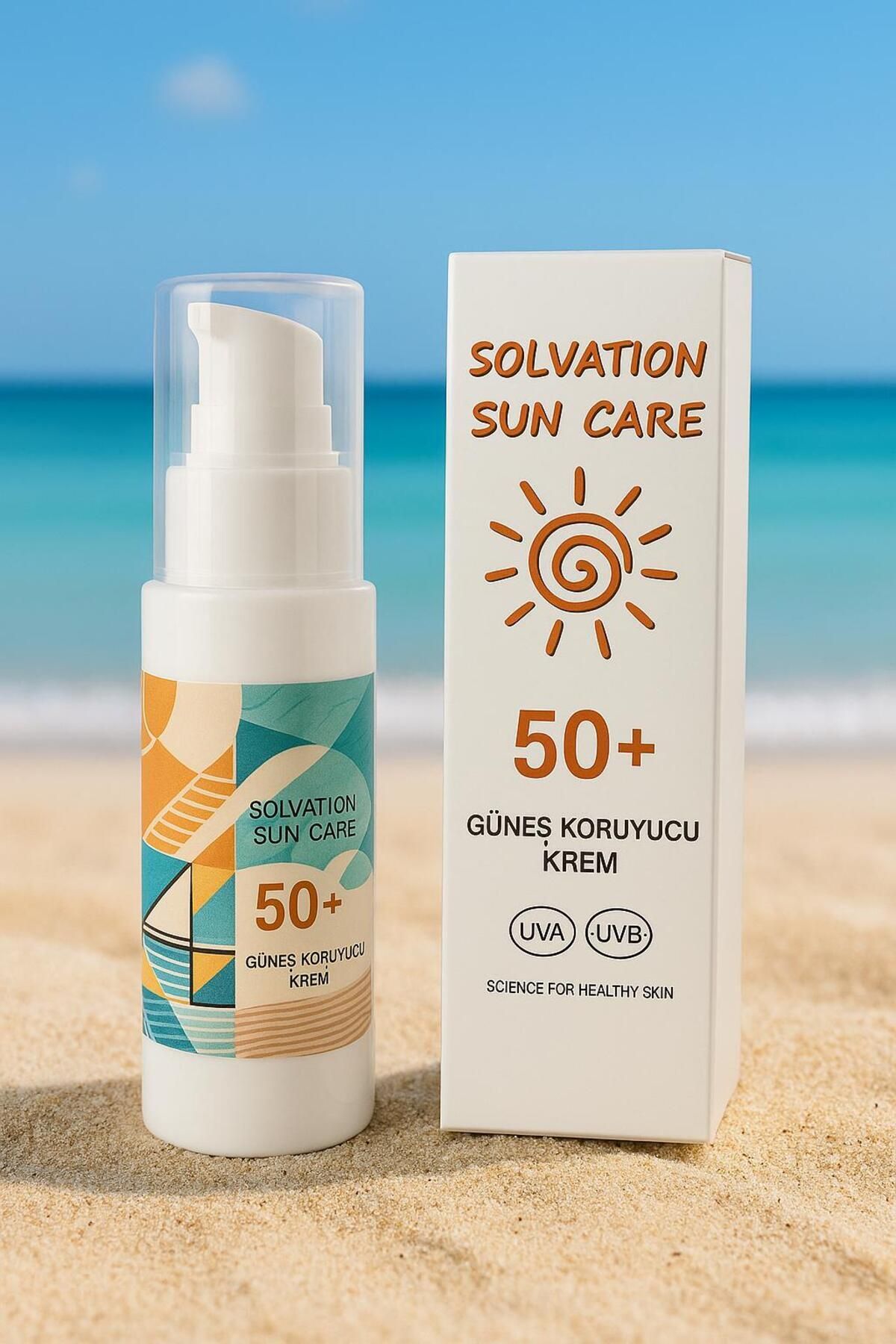 solvation Güneş Kremi Spf50 Hassas Ciltler Için Leke Karşıtı Yüksek Koruyucu Güneş Kremi 50ml