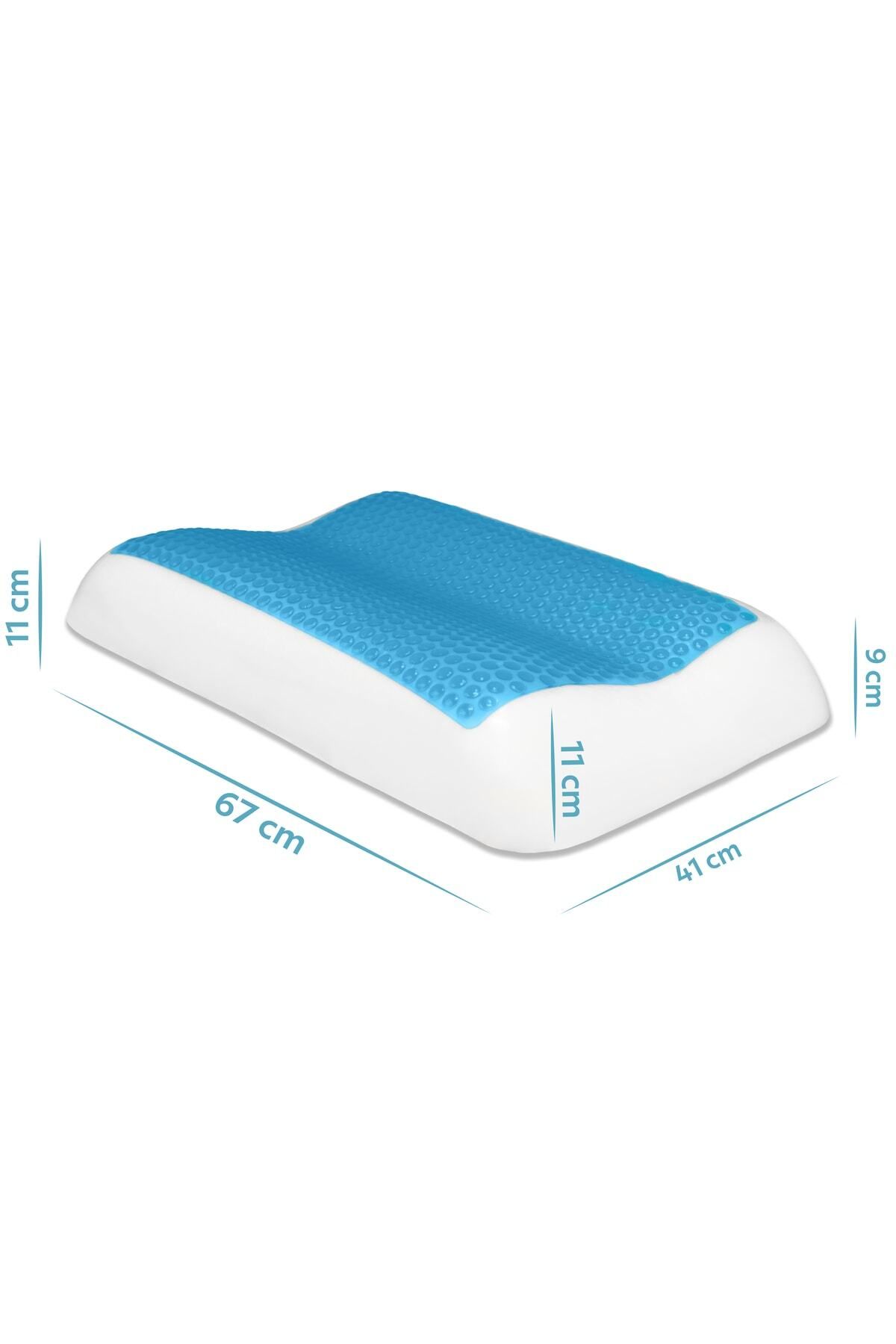 Viscofoam-Perna ortopedica Bella cu suport automat pentru gat 67x41x11-9cm 2