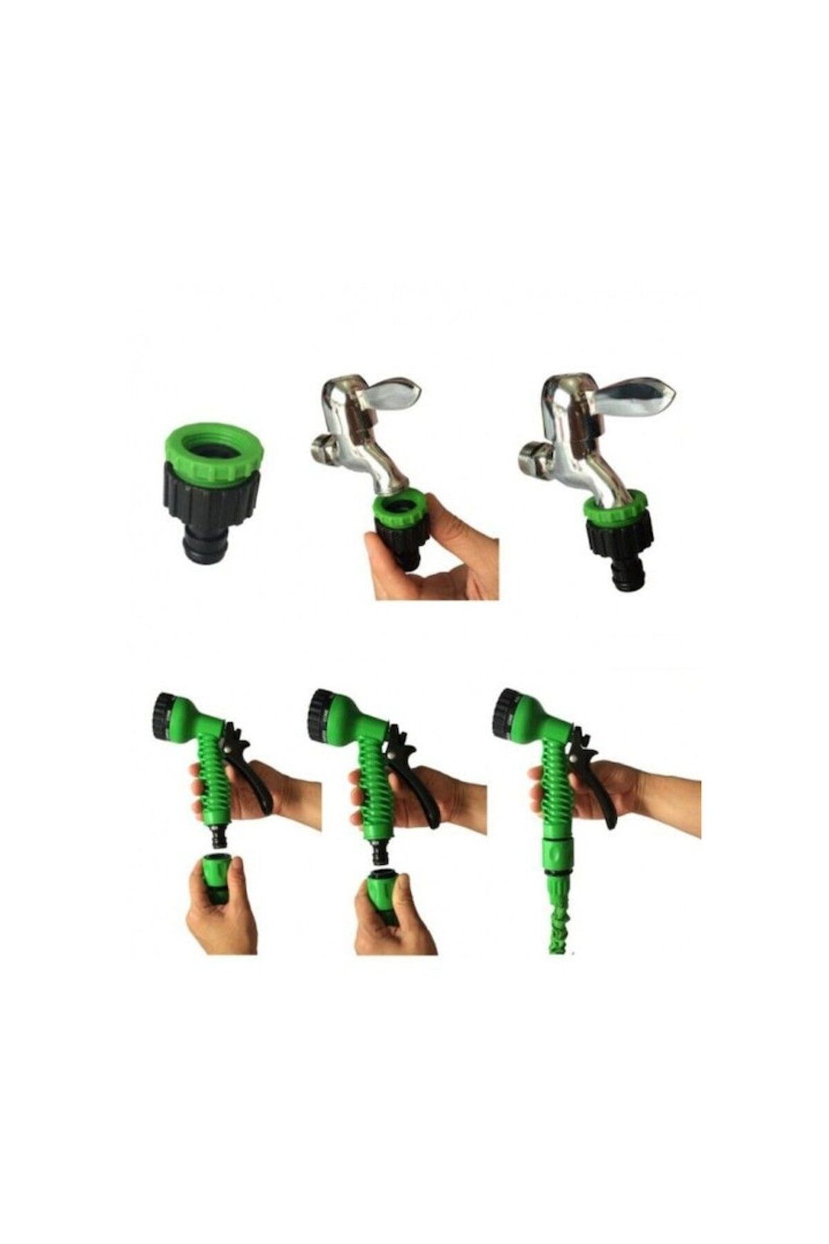 OEM-Flexible and Expandable Garden Hose, 7 Functions, 10m - 30m, Latex Material, Set 7