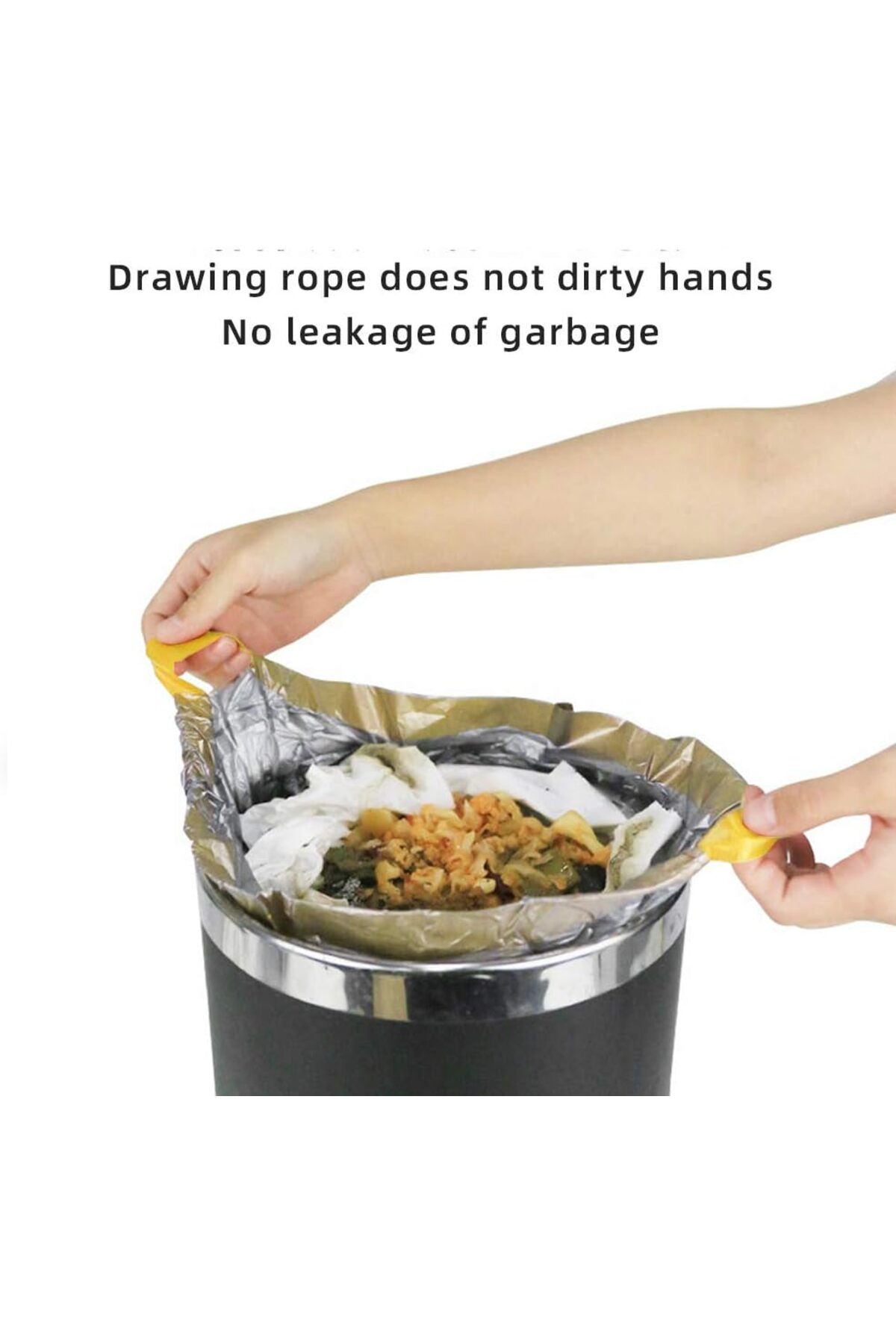 ARVALE-3 Rolls 30 Pieces Advantageous Package 65X70 Mega Size Drawstring Garbage Bag 60 Lt - |   Garbage Bag 5