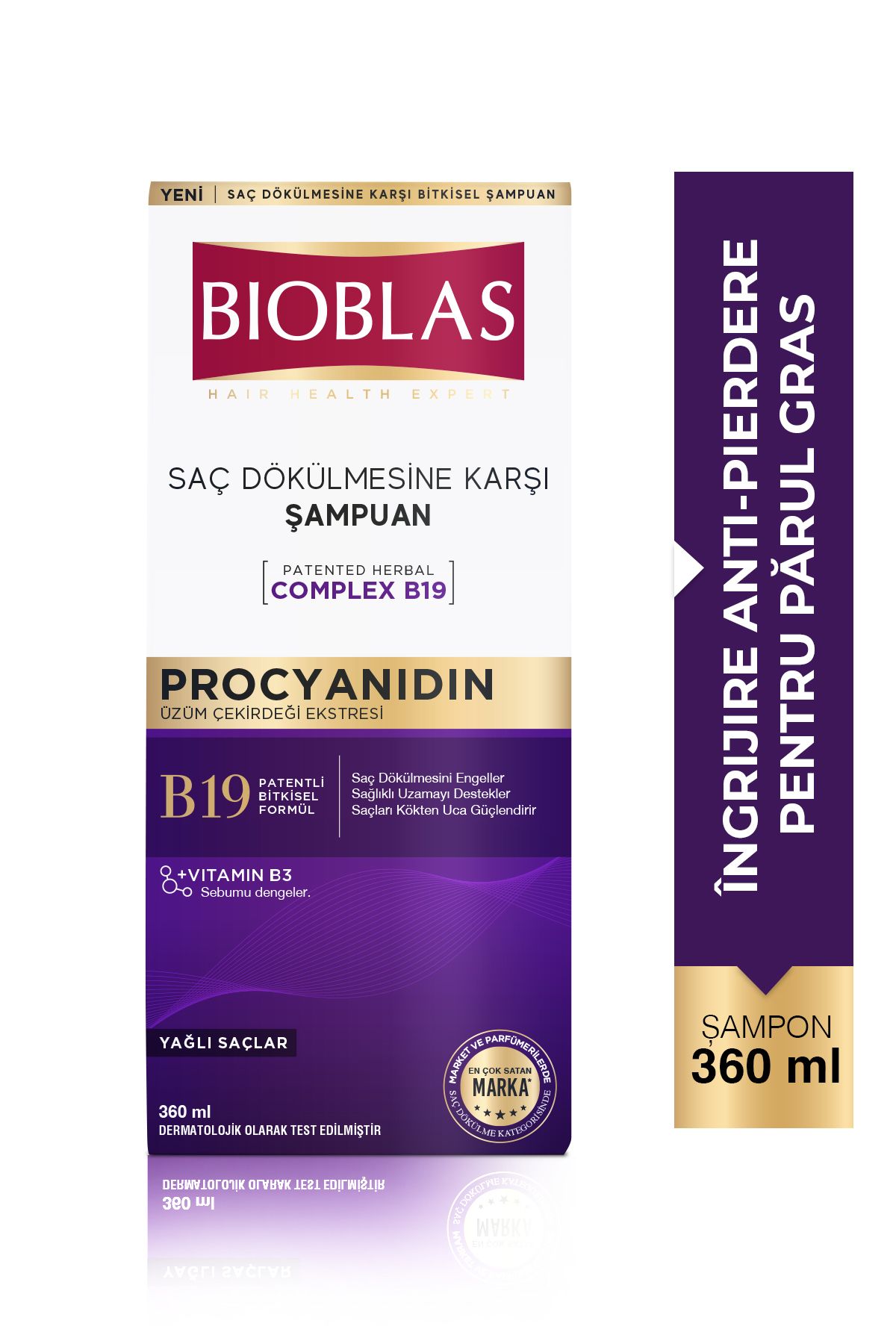 Bioblas-Șampon cu procianidină (PENTRU PĂR GRAS) 360 ml 1
