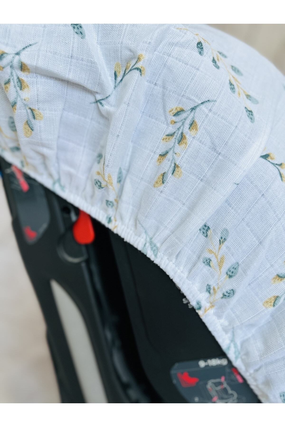 JUNİPERUS Bebek Müslin Oto Koltuk Puset Kılıfı Lastikli fotoğrafı 5 (önizleme)