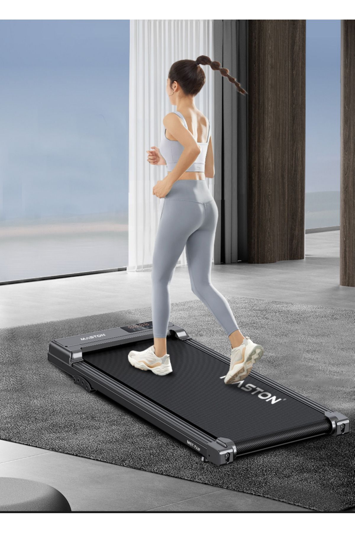 MASTON-Treadmill 1-6Km/H 120Kg Under Desk Walking Pad Treadmills Running Machine For Home Office Use 4