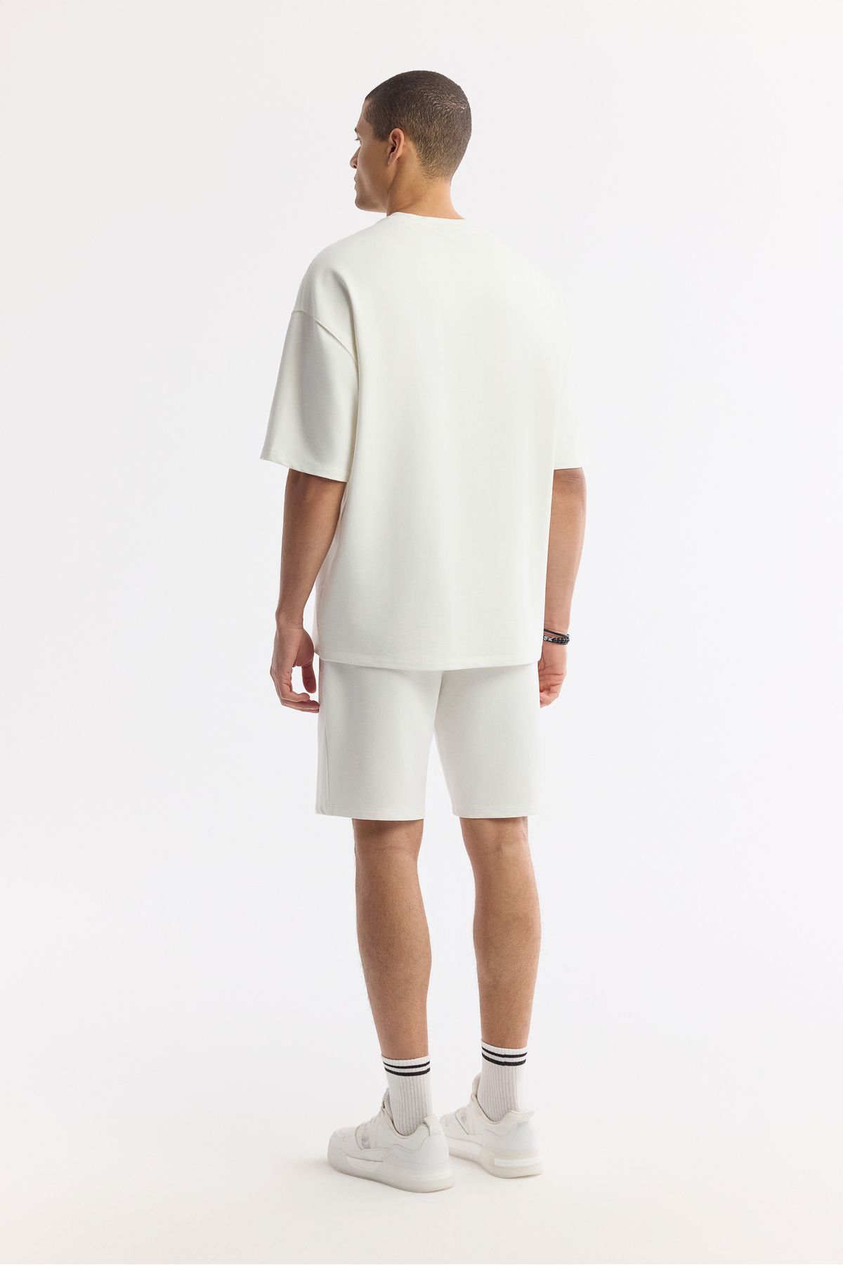 Avva-Ανδρικό T-Shirt Ecru Crew Neck A51Y1082 4