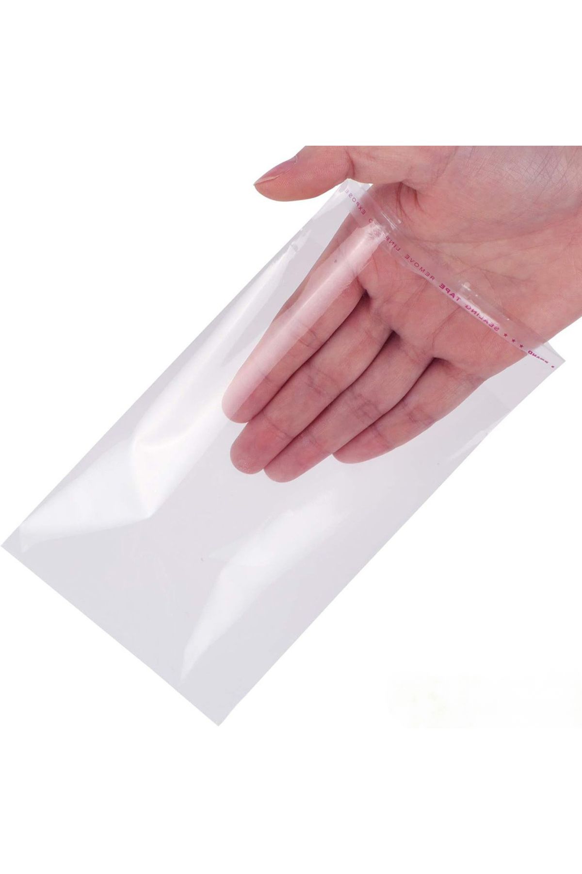 Home Jelatin Bantlı Yapışkanlı Naylon Poşet 50'li 7 X 12