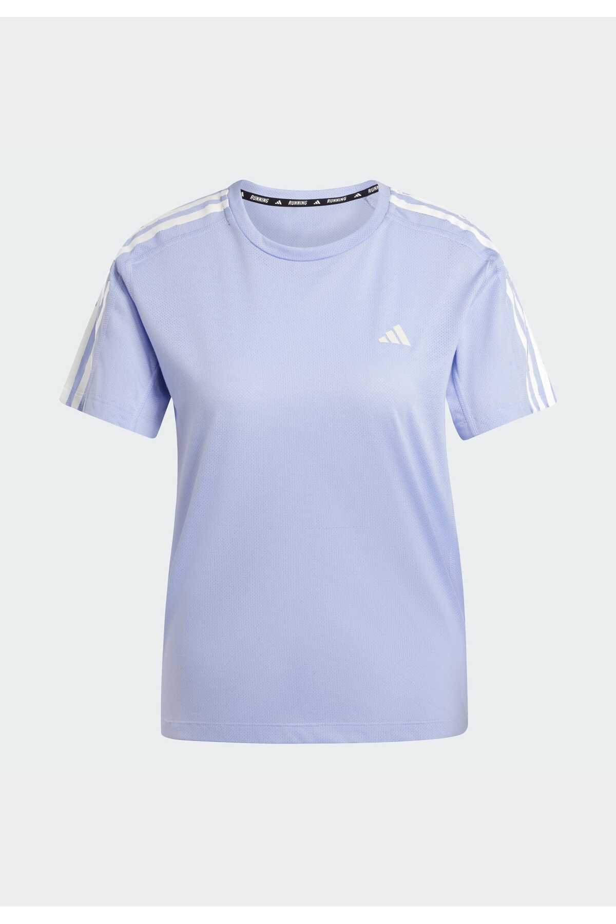 adidas Own The Run 3-stripes Tişört görsel 8