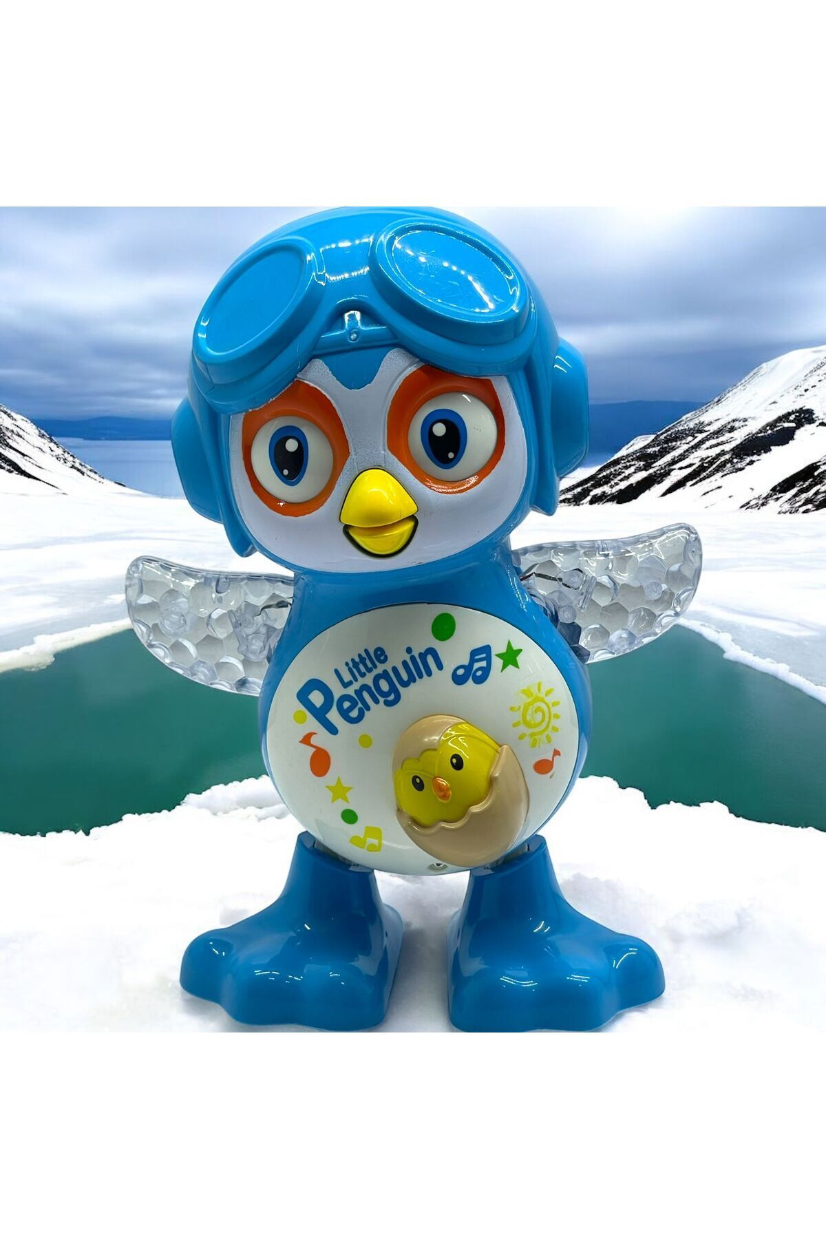 SCOWETTO Sesli Işıklı Haraket Eden Pilli Penguen Fİgür Oyuncak
