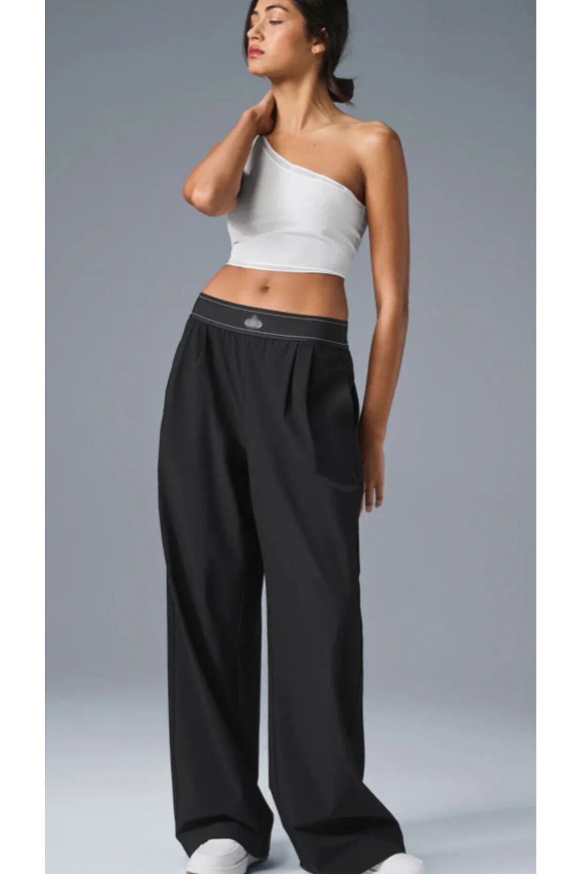 Butik Siyah Rahat Kalıp Jogger Pantolon