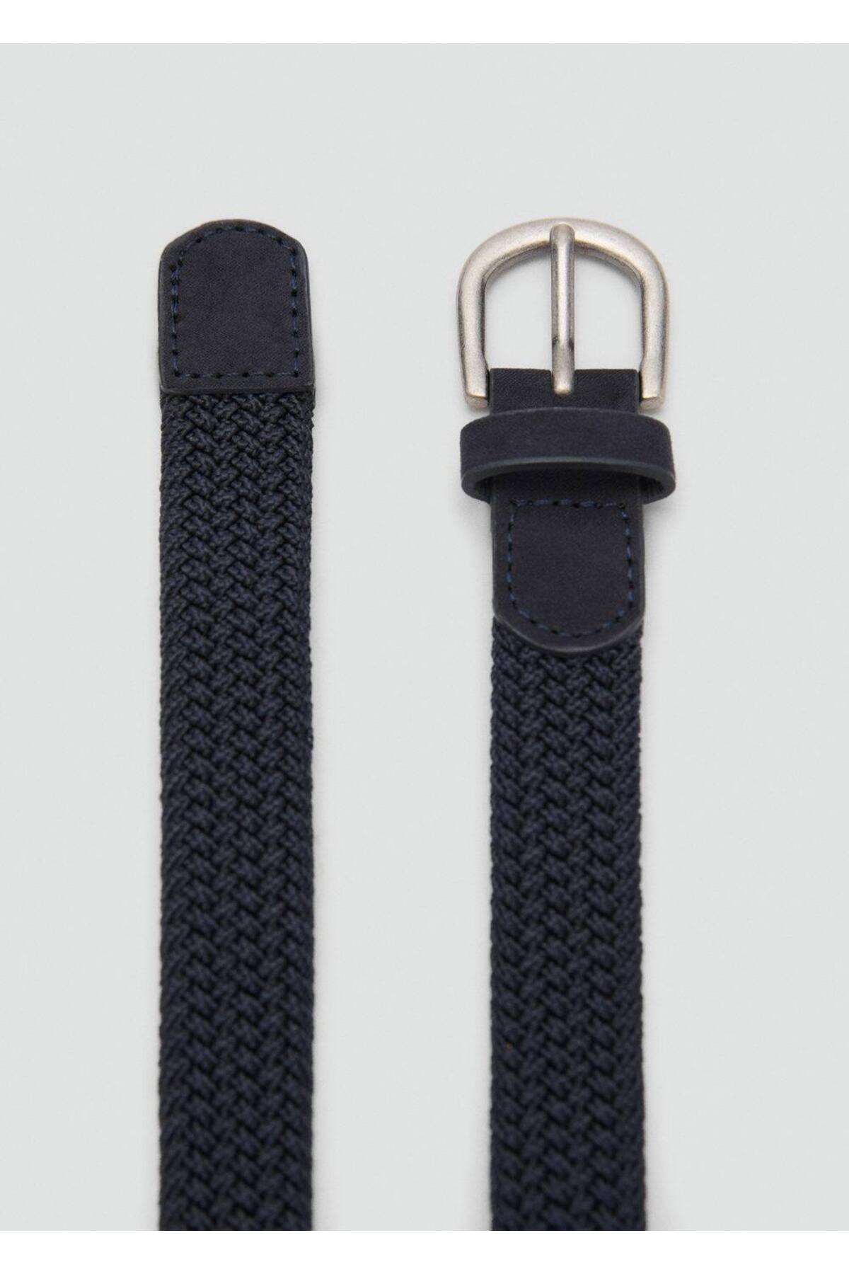 Örgü desenli elastik kemer