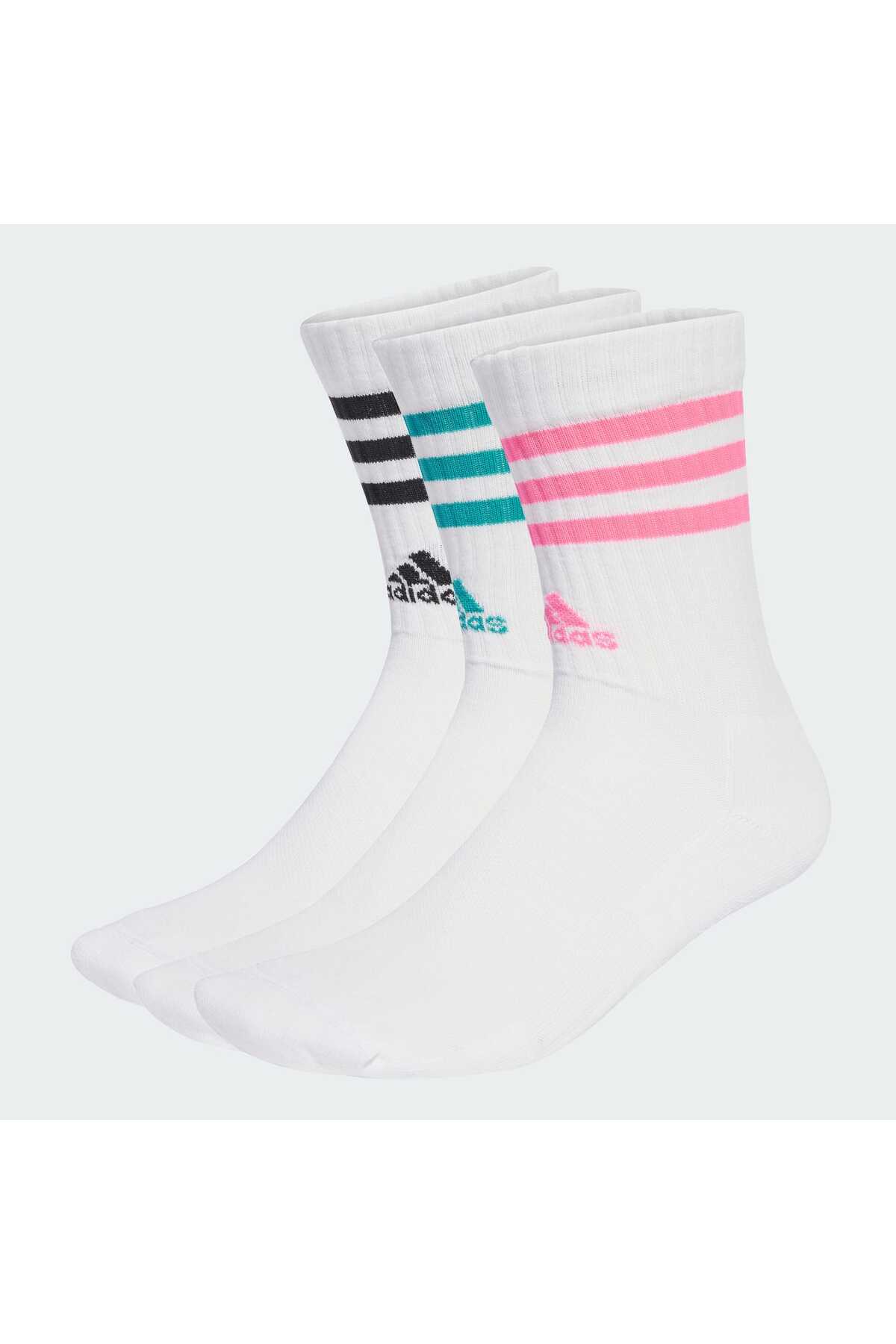 3-Stripes Yastıklamalı Bilekli Çorap - 3 Çift