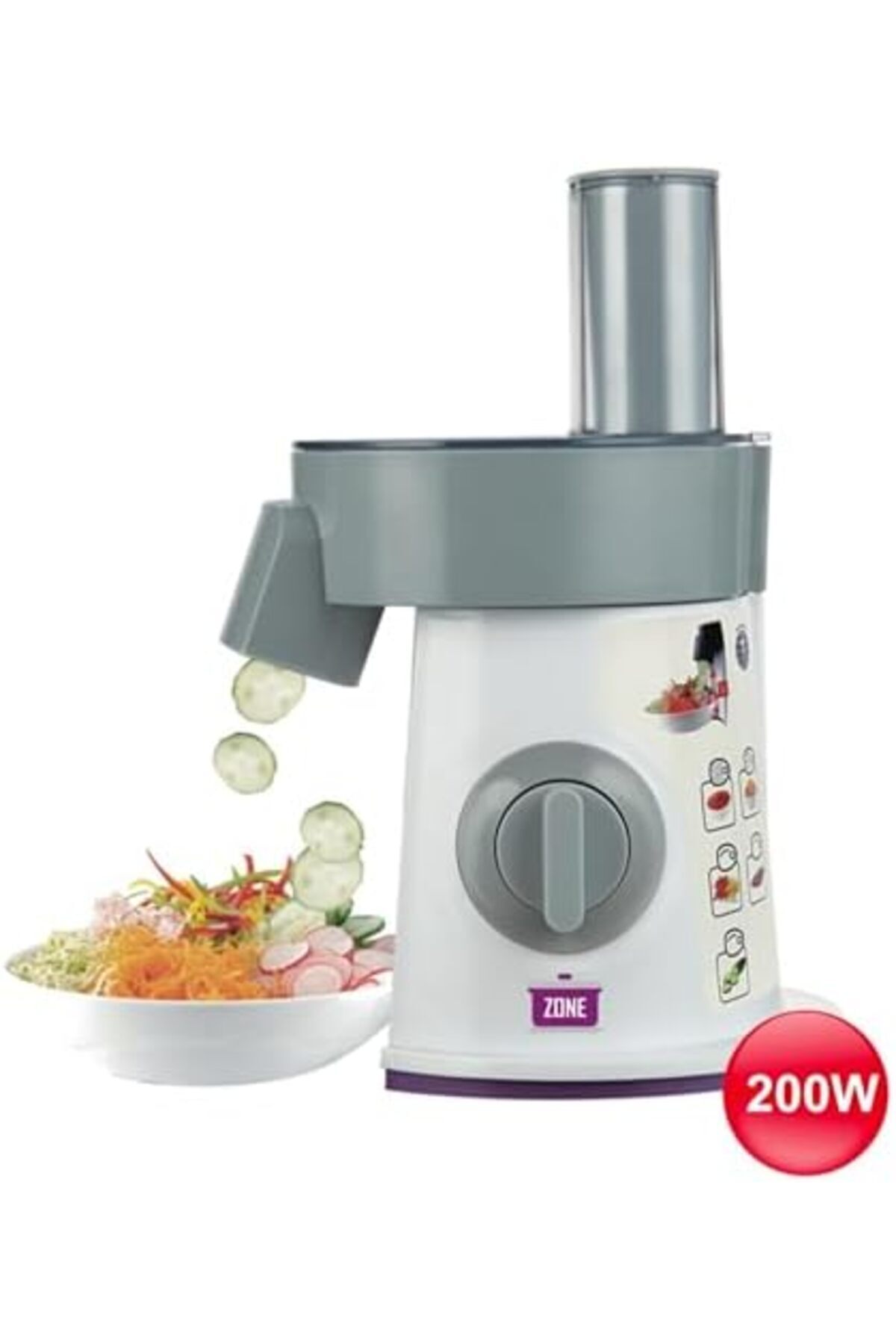 صانعة سلطة كهربائية 200 واط كتشن زون 6 في 1 AK-200