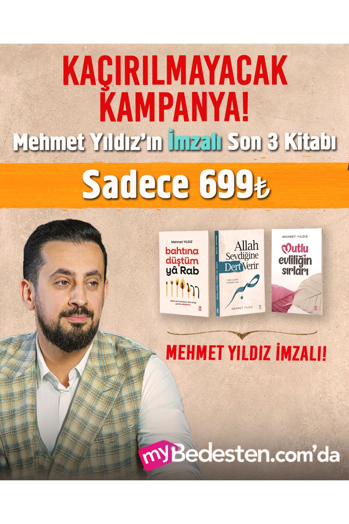 Timaş Yayınları Mehmet Yıldız İmzalı Son 3 Kitap Seti - Kampanyalı