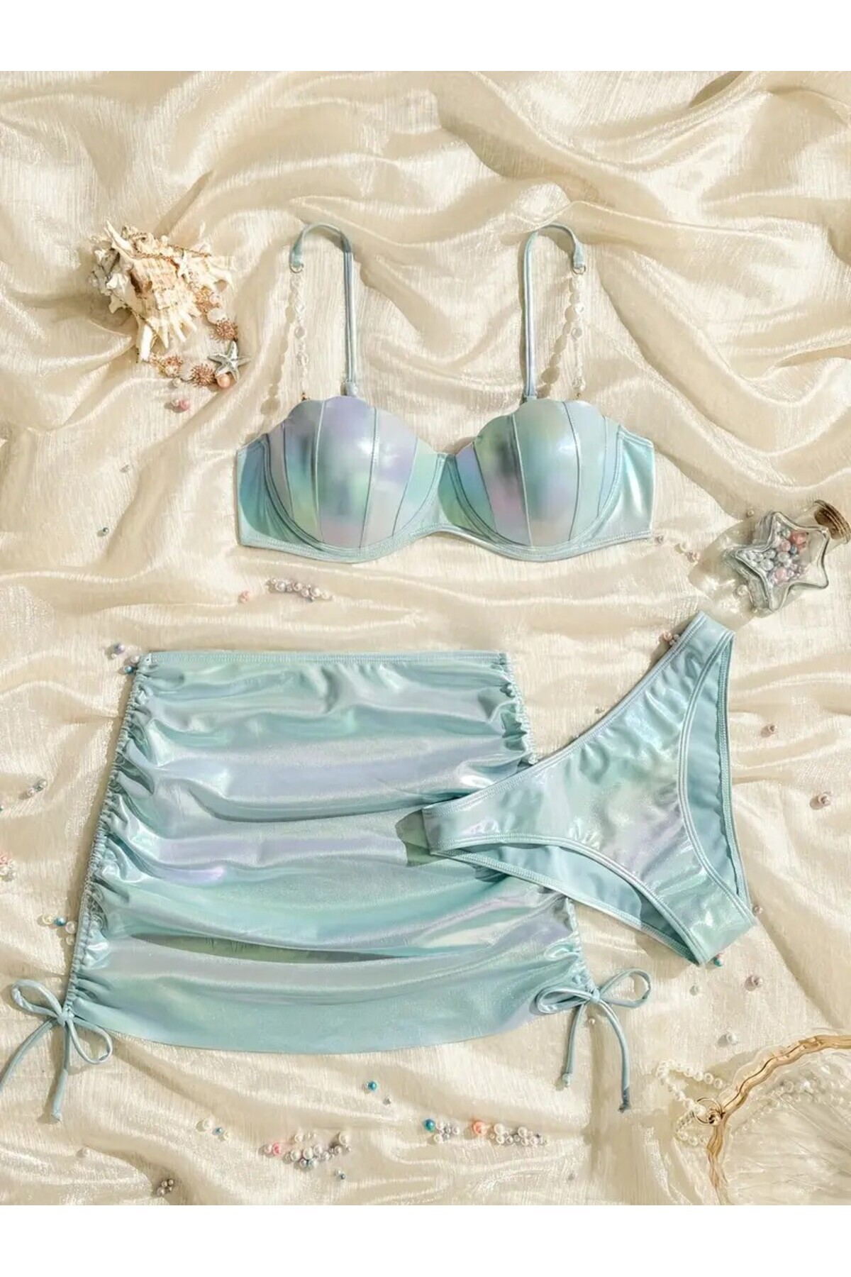 LORE MİEL Kadın 3'lü Bikini Set Deniz Kızı Fiyatı, Yorumları