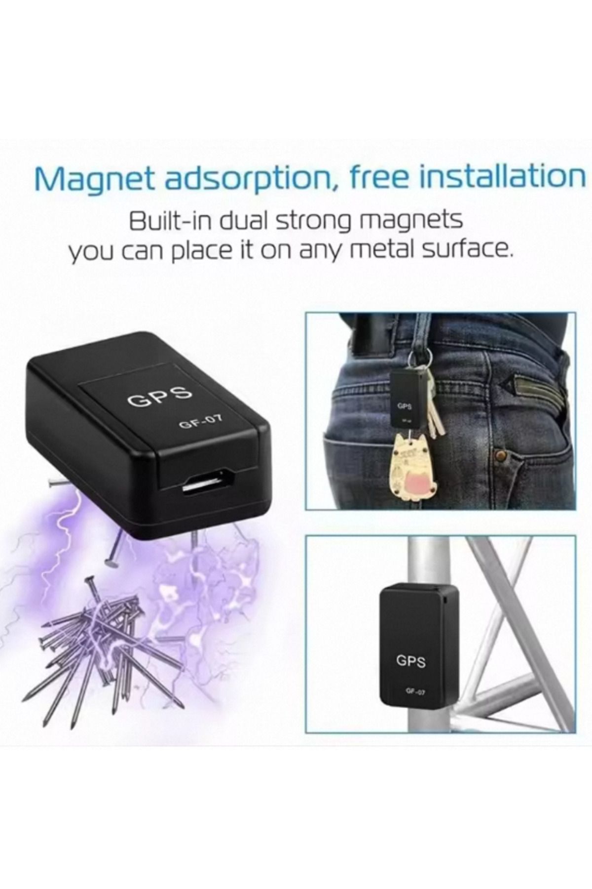 Choice-GF07 GPS Positioner GF-07 Accurate and Convenient Small Positioner Easy to Install in Car Vehicles R 5