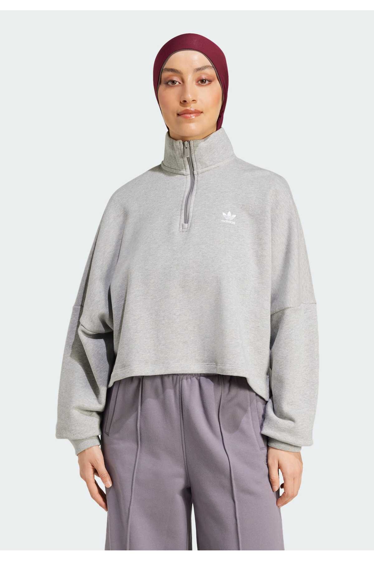 adidas Essentials Fleece 1/2 Zip Sweatshirt görsel 8