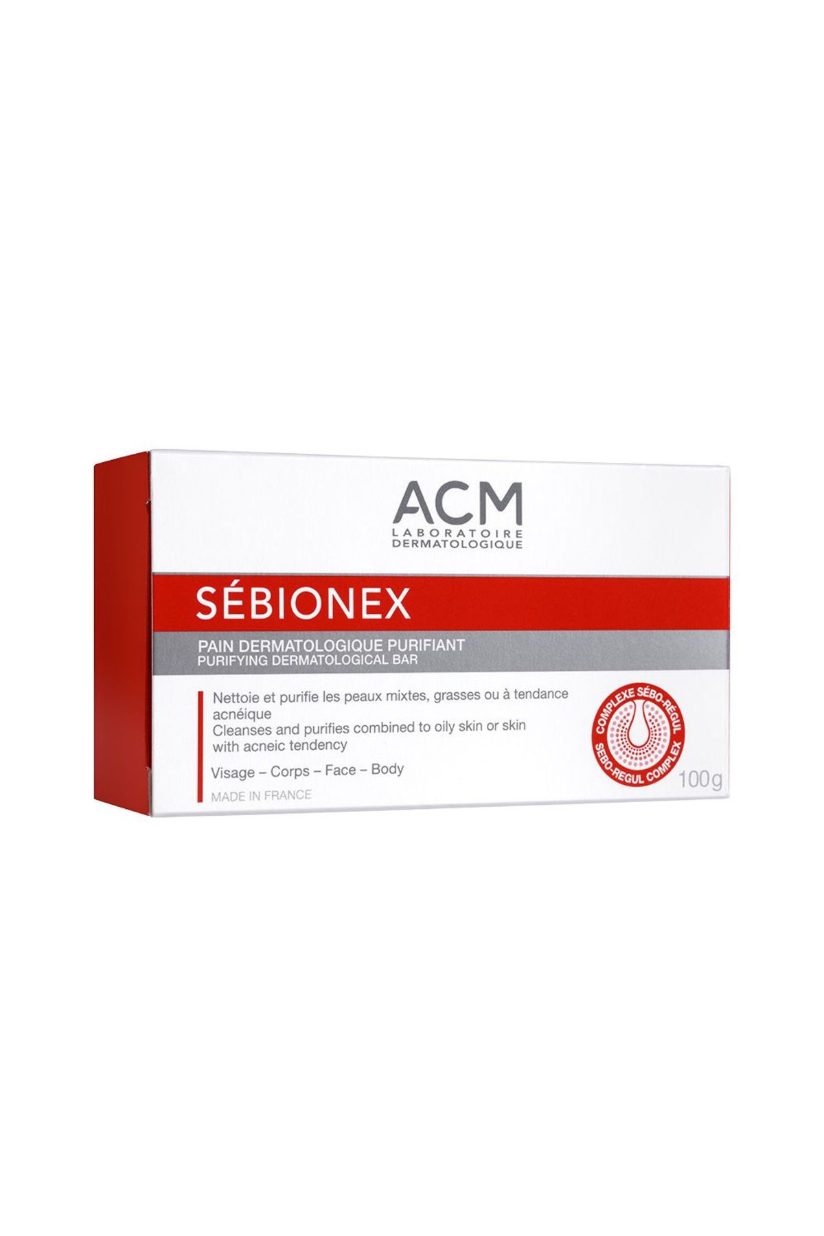 ACM-Laboratoire dermatologique SEBIONEX Purifying dermatological bar 100g 6