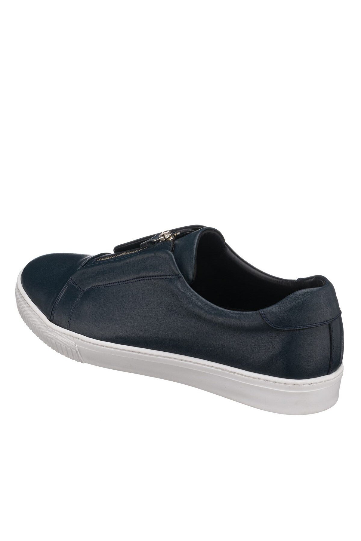 İriadam-45-46-47-48-49-50 Number Yusuf-01 Navy Blue Leather Casual Sports Shoes Comfortable Wide Mold New Season 3