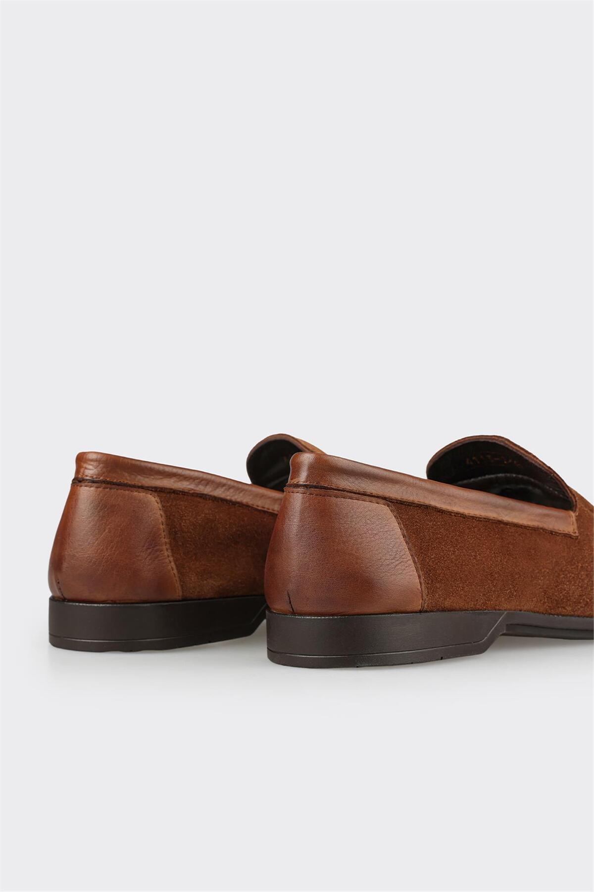 Elle  Taba Deri Erkek Klasik Ayakkabı - Görsel 5