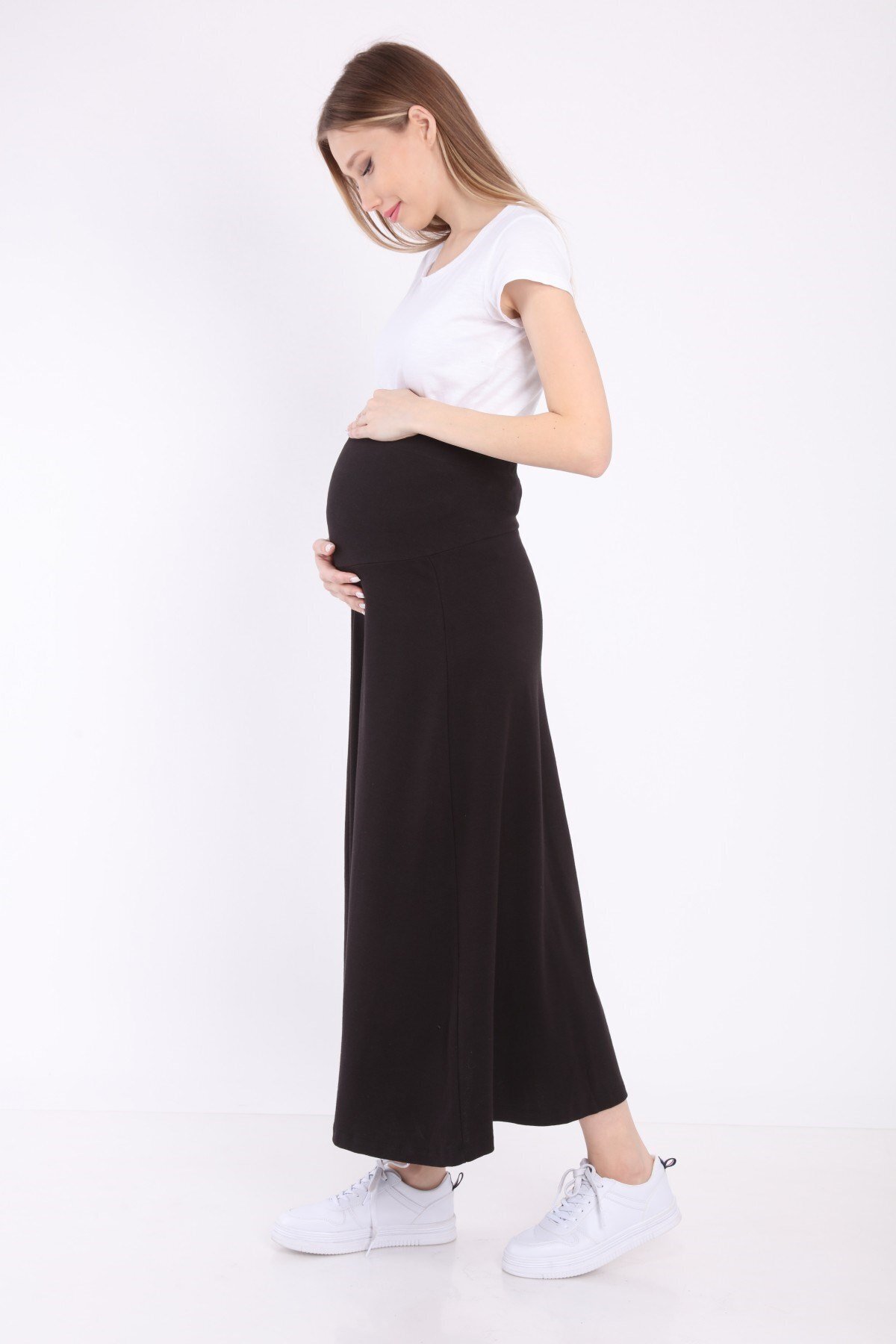 Luvmabelly-Myra9030 تنورة أمومة بخصر قابل للتعديل - أسود 3