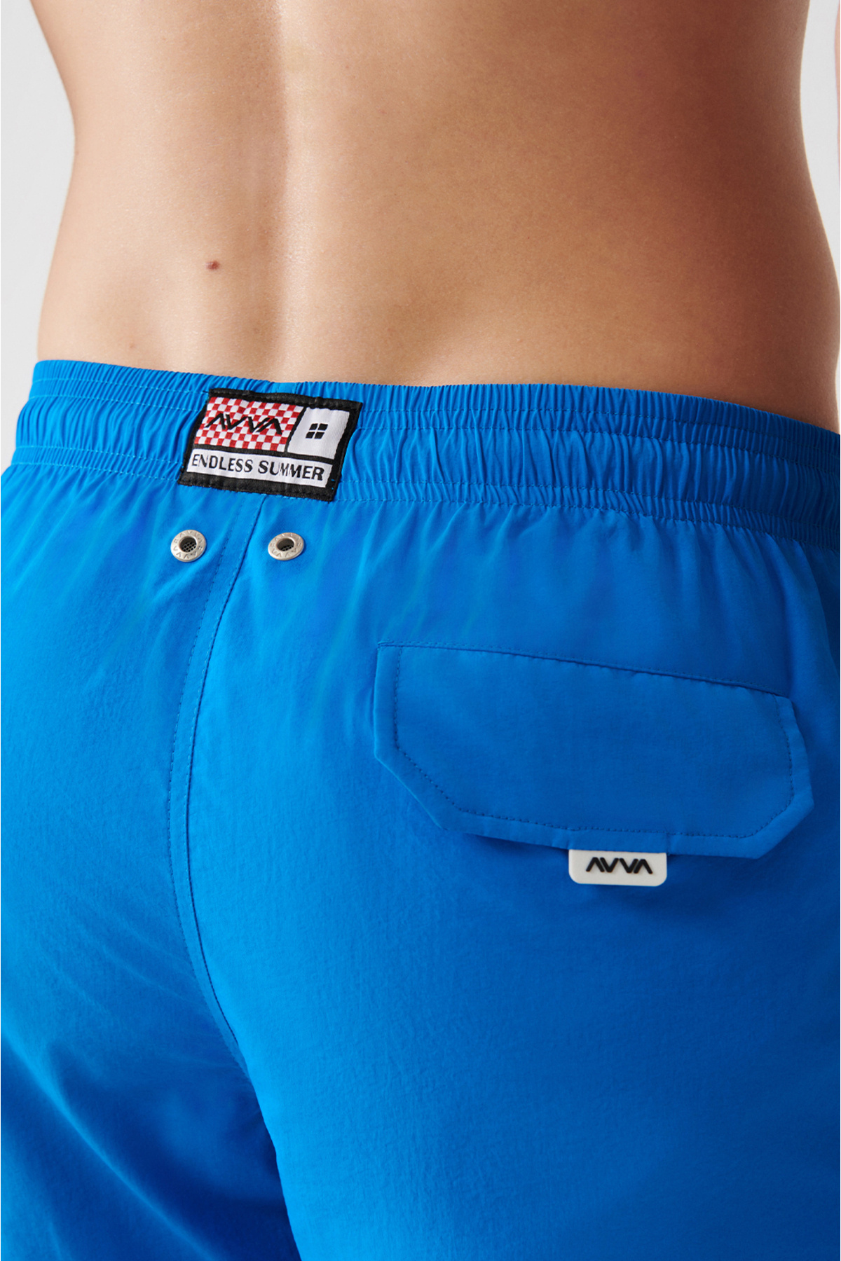 Avva-Costum de baie Saks pentru bărbați, cu croiala simplă, cu uscare rapidă - Geantă de transport Pantaloni scurți de baie A31y3800 6