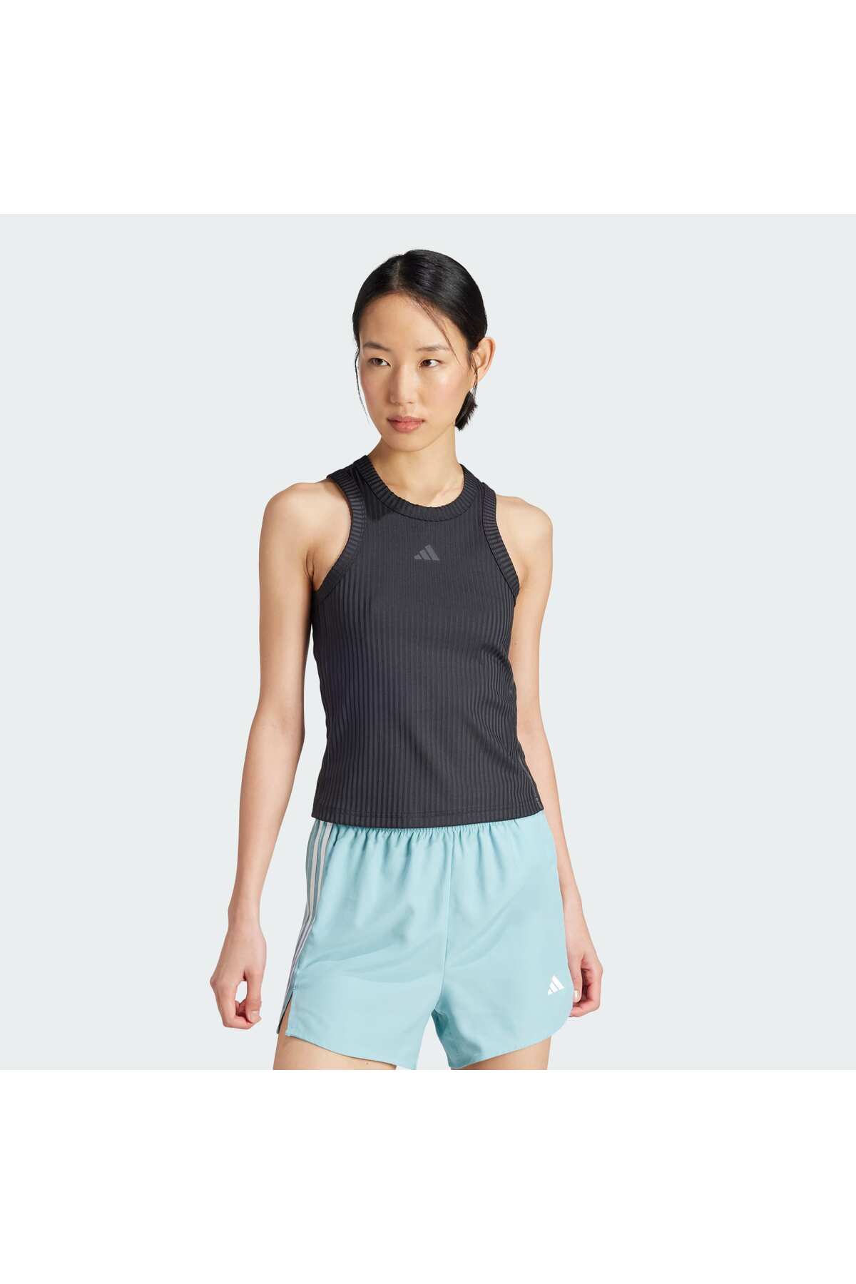 All Gym Mevsimsel Kaburga Sıkı Kesim Tonlu 3-şerit Atlet