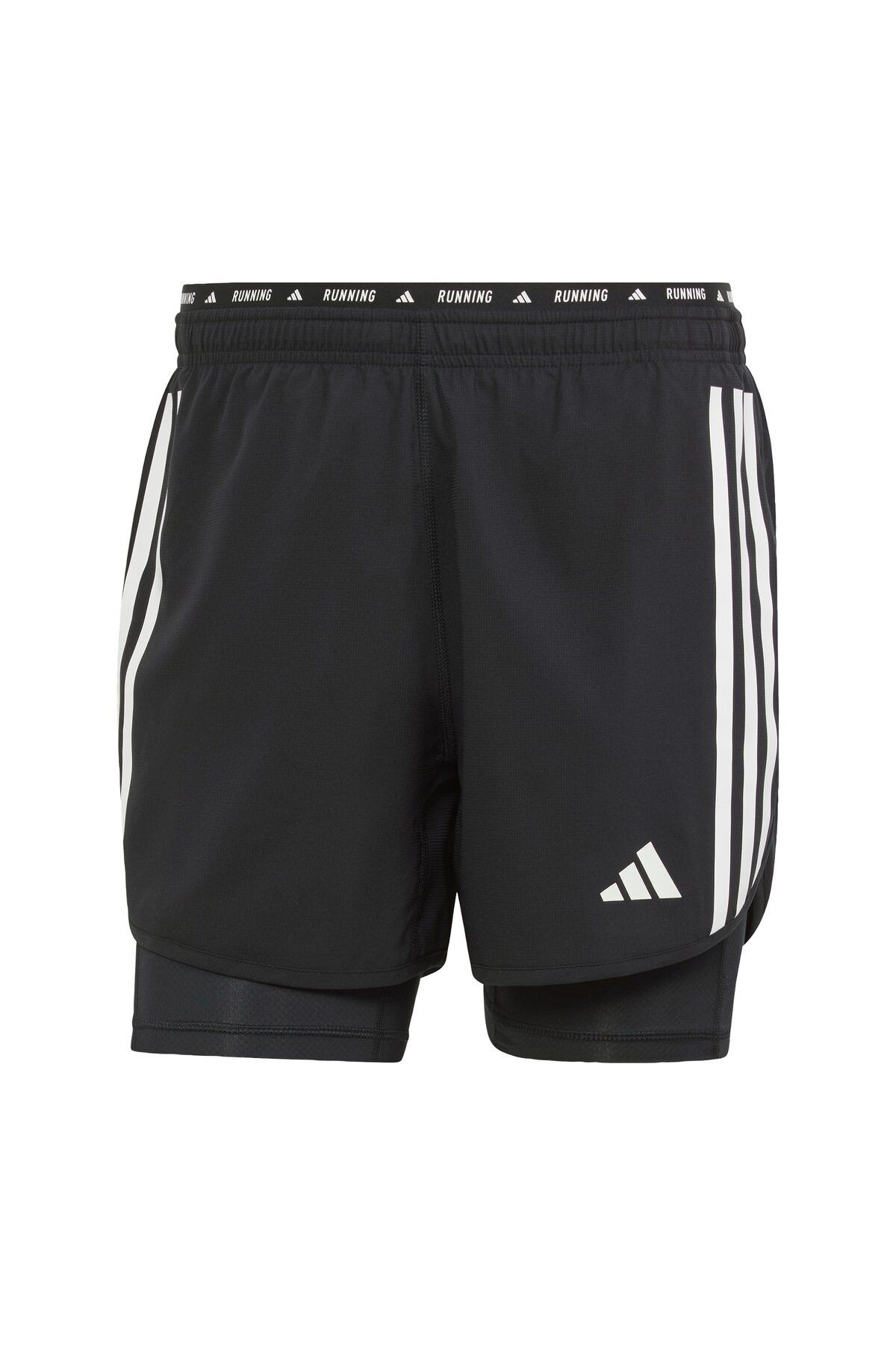 adidas-Own the Run 3-Stripes 2-in-1 Shorts 4