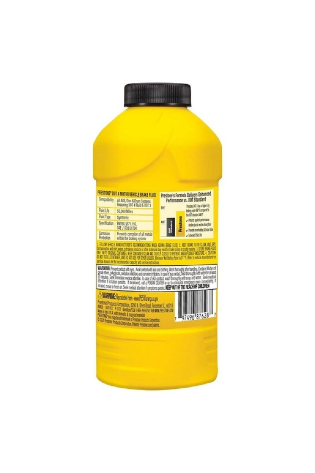 PRESTONE-DOT 4 High Performance Formula Synthetic Brake Fluid 354ml AS800Y 2
