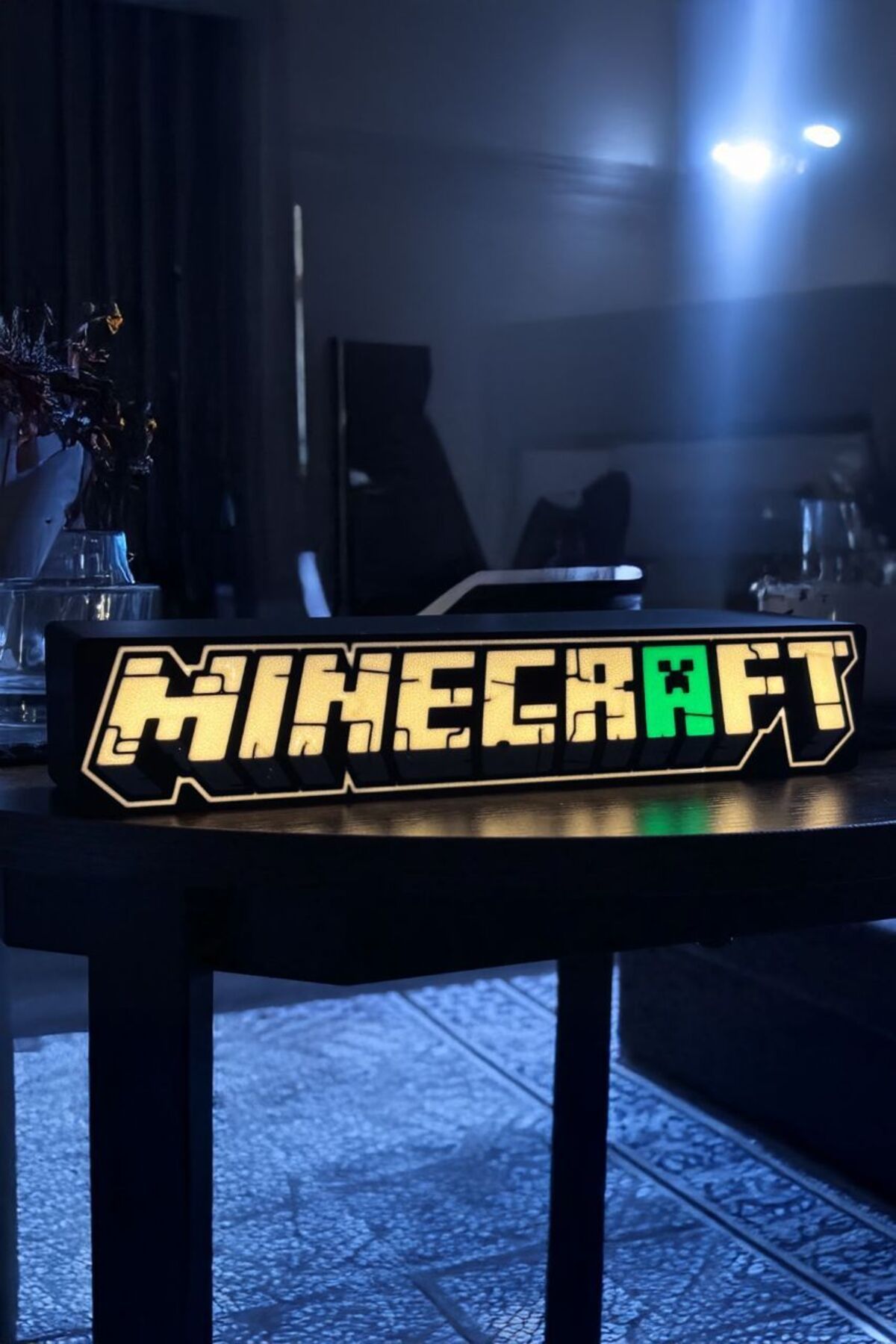 MEK Minecraft Tasarımlı Dekoratif Gece Lambası