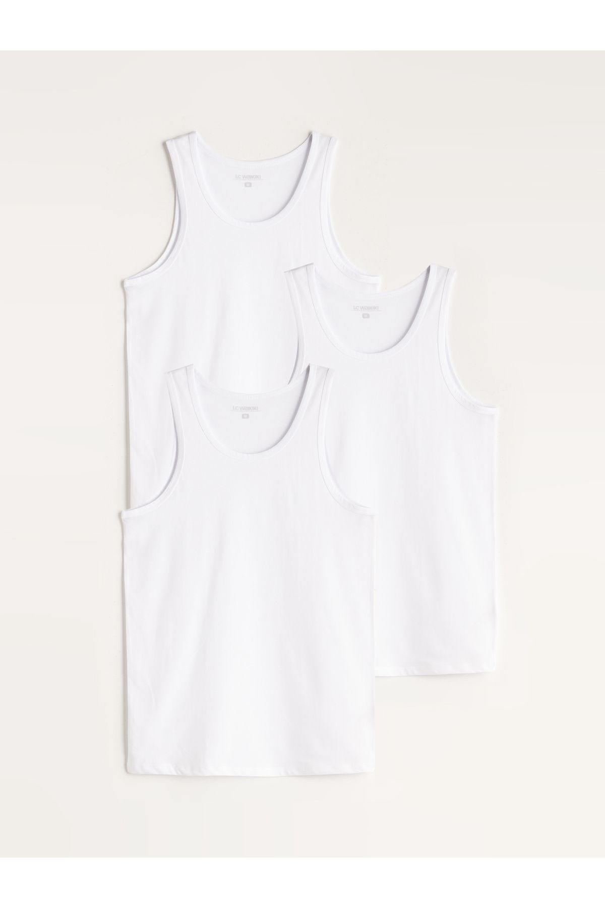 LC Waikiki-Tricou pentru bărbați din bumbac pieptănat cu gât în ​​U, pachet de 3 7