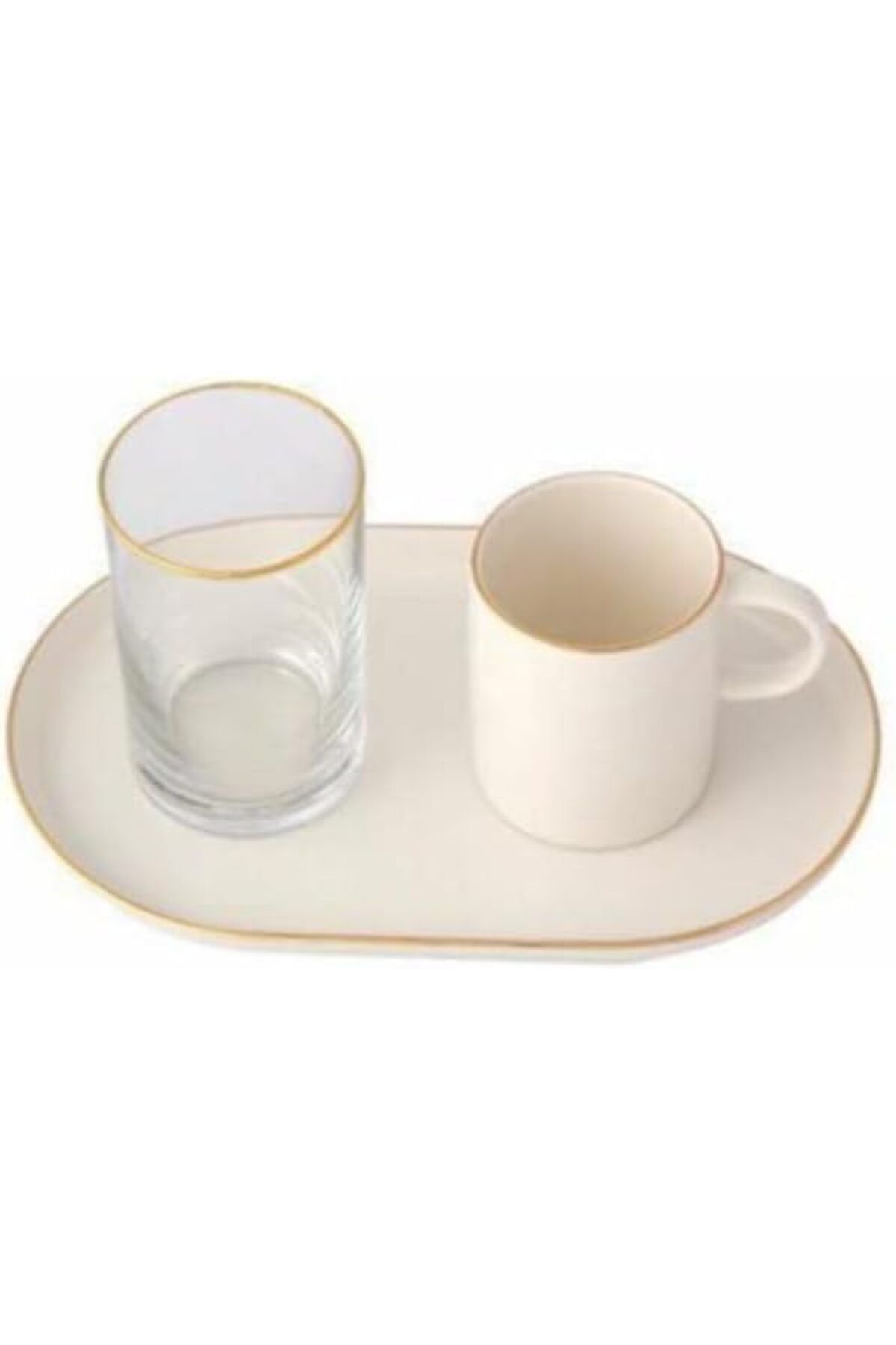 STOREMAX EMN Altın Yaldız Kahve & İkram Takımı 3 Parça 04alm006506 Cİ ST5 1133631