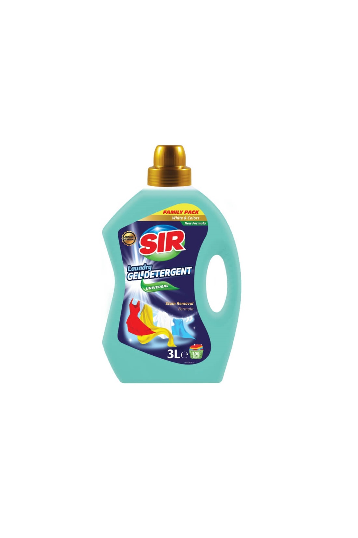 Sır Detergent Gel Pentru Rufe Albe si Color