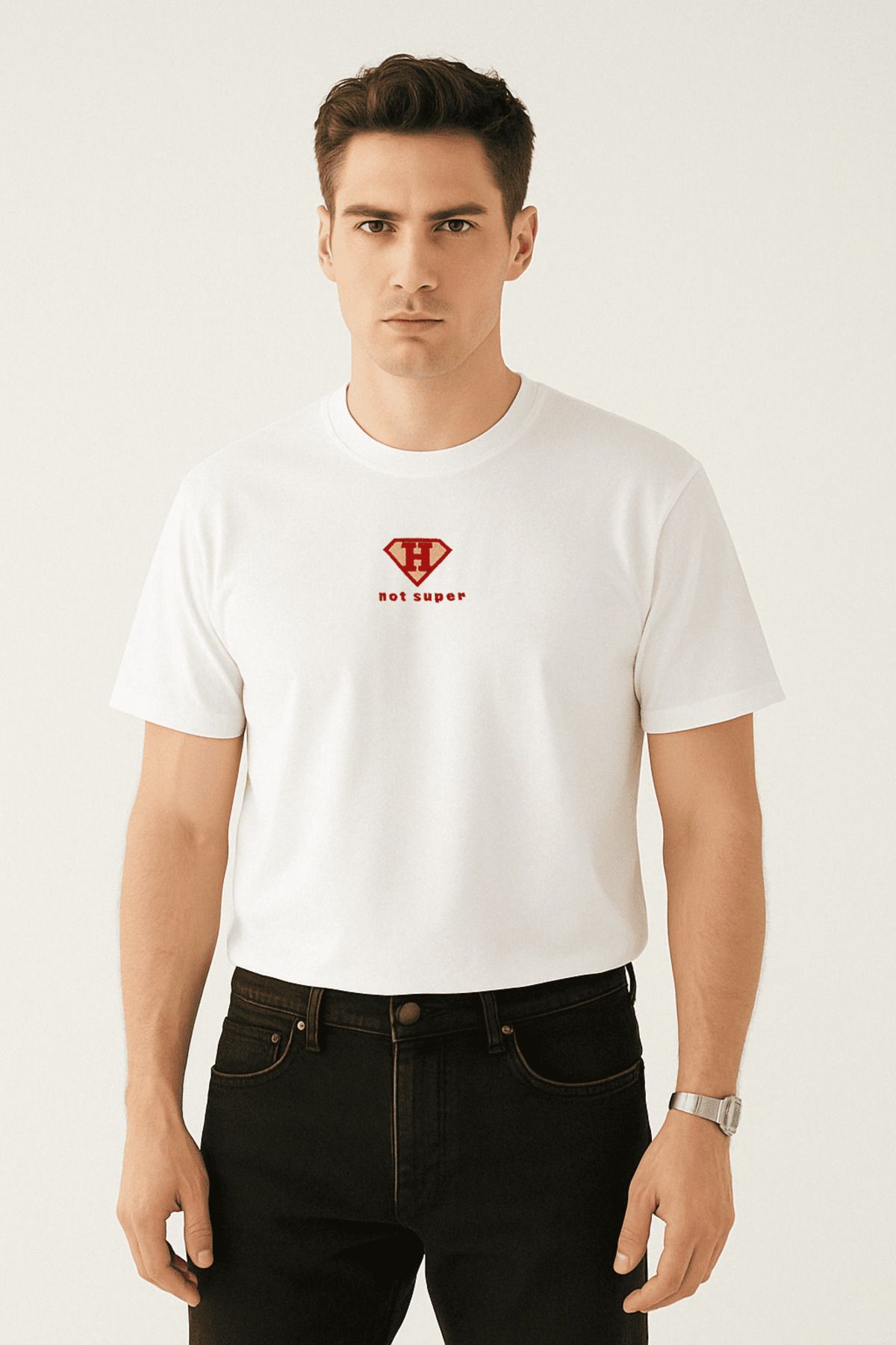 Vita Atelier 'Human 2.0 ' Nakışlı, Erkek Regular Tshirt