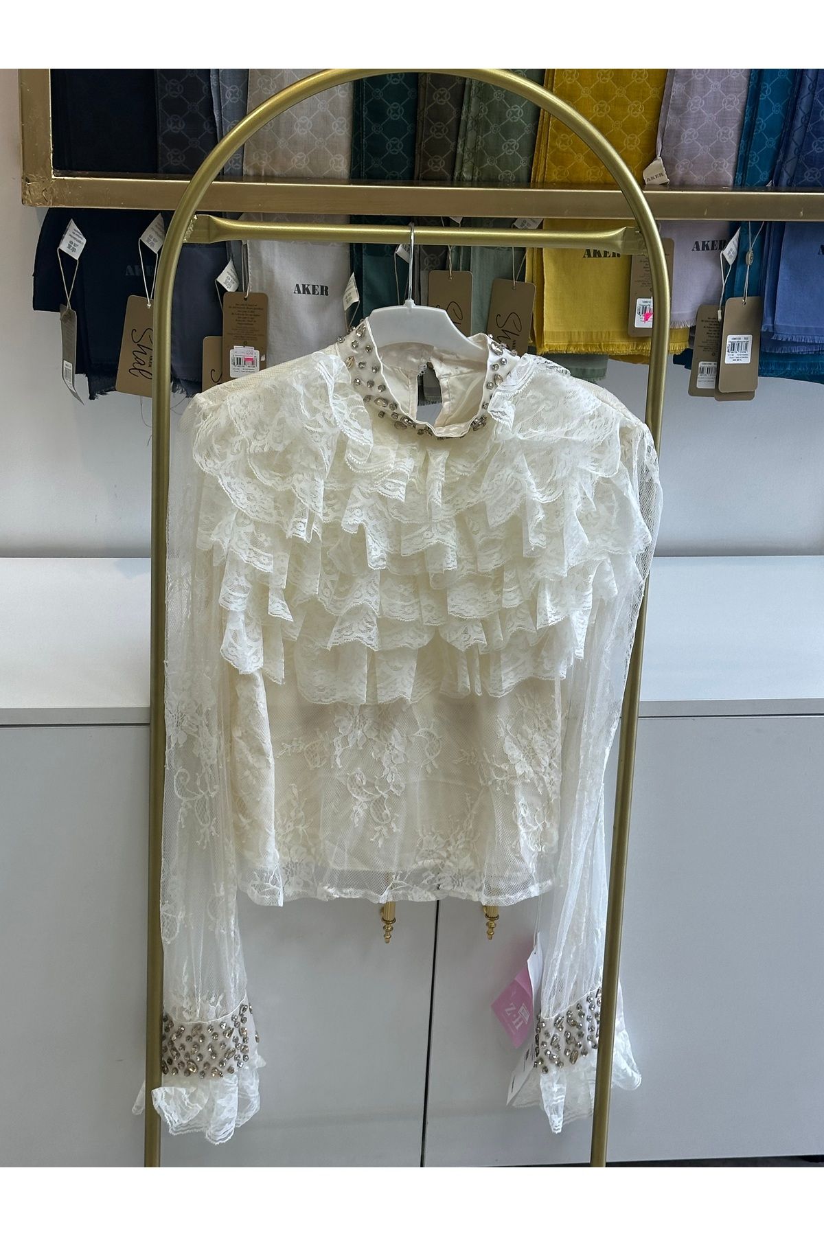 Talya scarf İthal gömlek