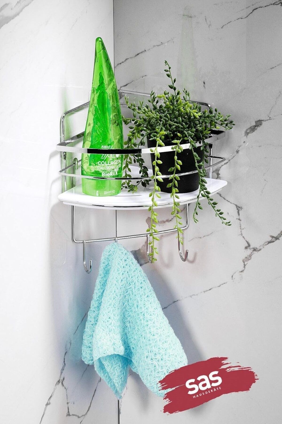 mazıdağı mazzıdağ Haus Yapışkanlı Ömür Boyu Paslanmaz Kristal Ayarlanabilir Raf Banyo Düzenleyici Şa