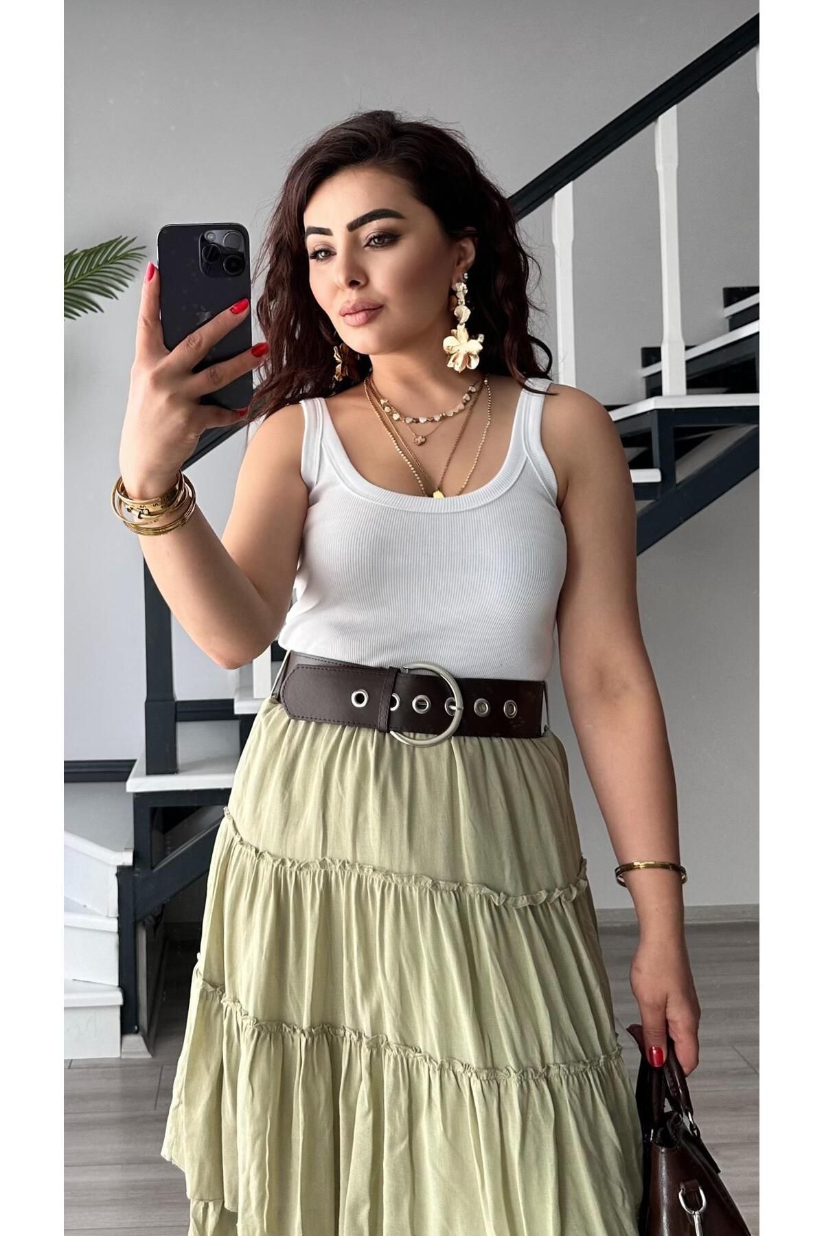 Oslove Beyaz Orj. Marka Ön- Arka U Yaka Fitilli Atlet