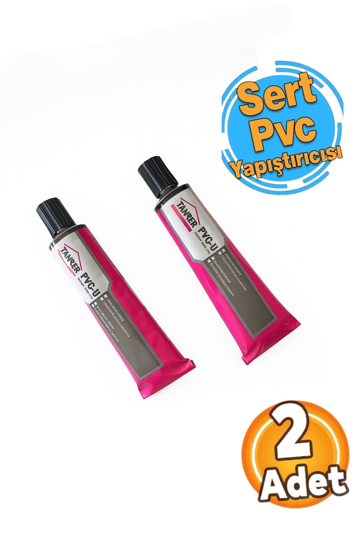 tankershop Pvc Sert Yapıştırıcı 50 Gram Yüksek Basınç Dayanımlı Pvc Boru Yapıştırıcısı (2 Adet)
