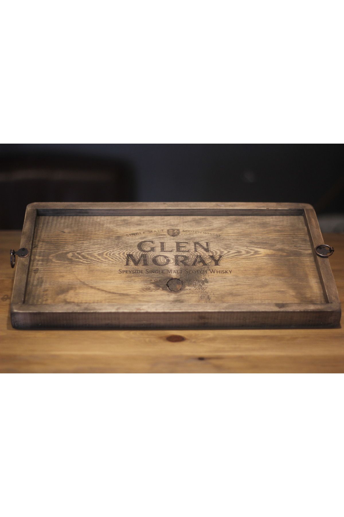 pratikolay GLEN MORAY RETRO VİSKİ TEPSİLERİ (42x22x3 cm)