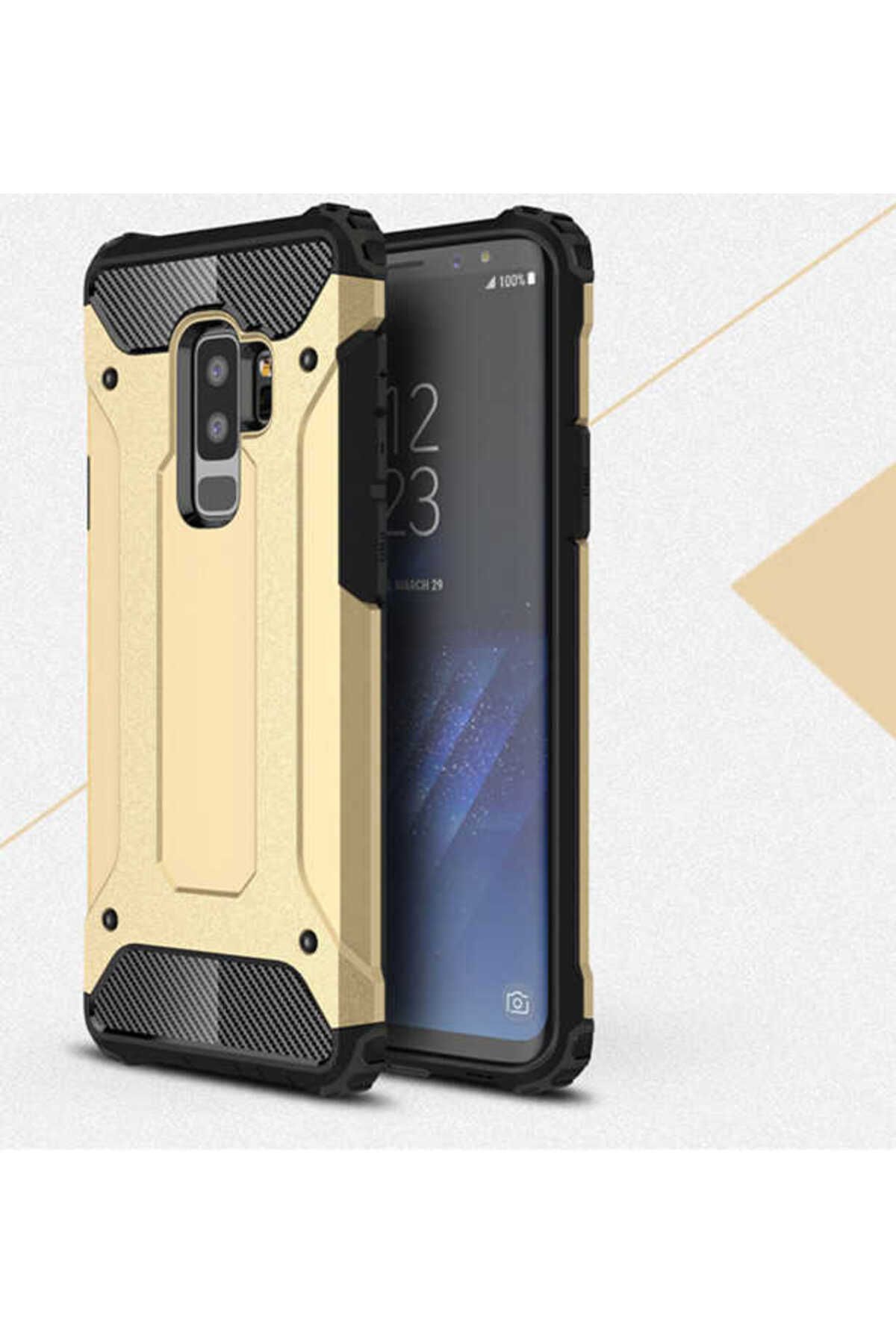 halkhouse Galaxy S9 Plus Kılıf Zırh Tank Sert Korumalı Silikon Crash Silikon Kapak