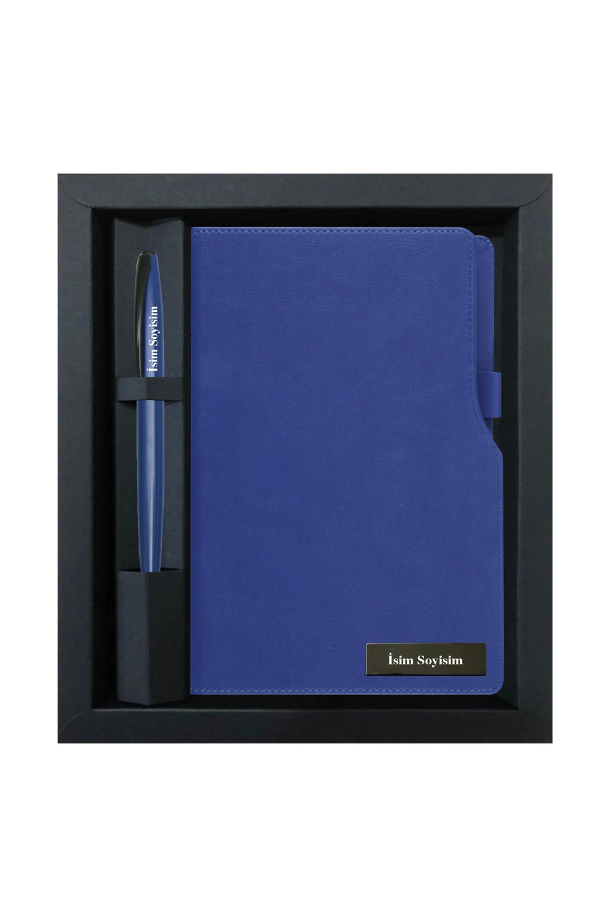 Sana Özgü Kişiye Özel İsim Baskılı Kutulu Defter ve Kalem