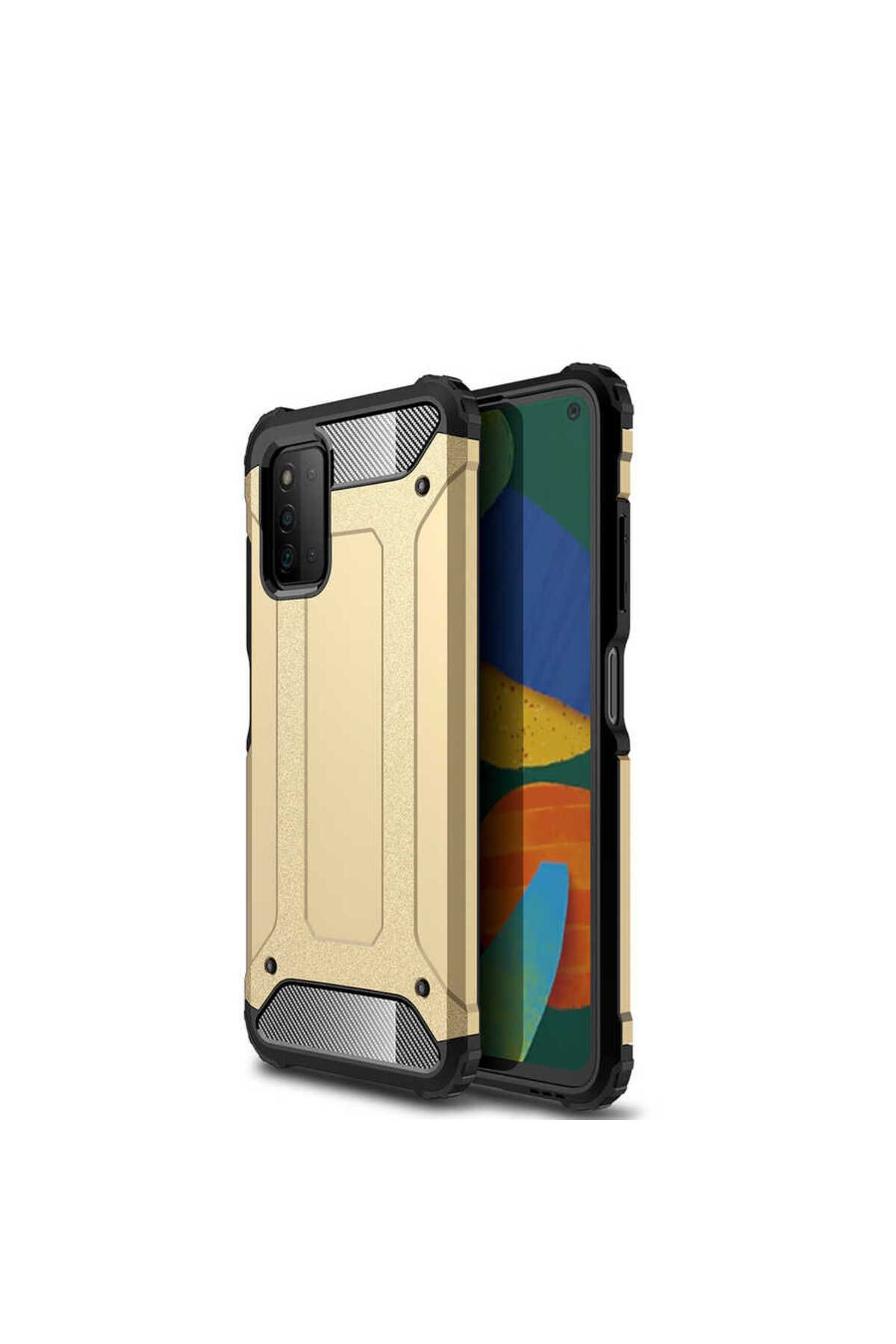 halkhouse Galaxy A03S Kılıf Zırh Tank Sert Korumalı Silikon Crash Silikon Kapak