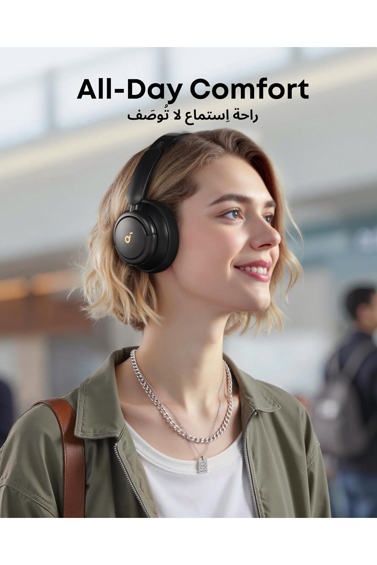 Soundcore-سماعات بلوتوث Soundcore Life Q30 من Anker فوق الأذن مع خاصية إلغاء الضوضاء النشطة - متعددة 9