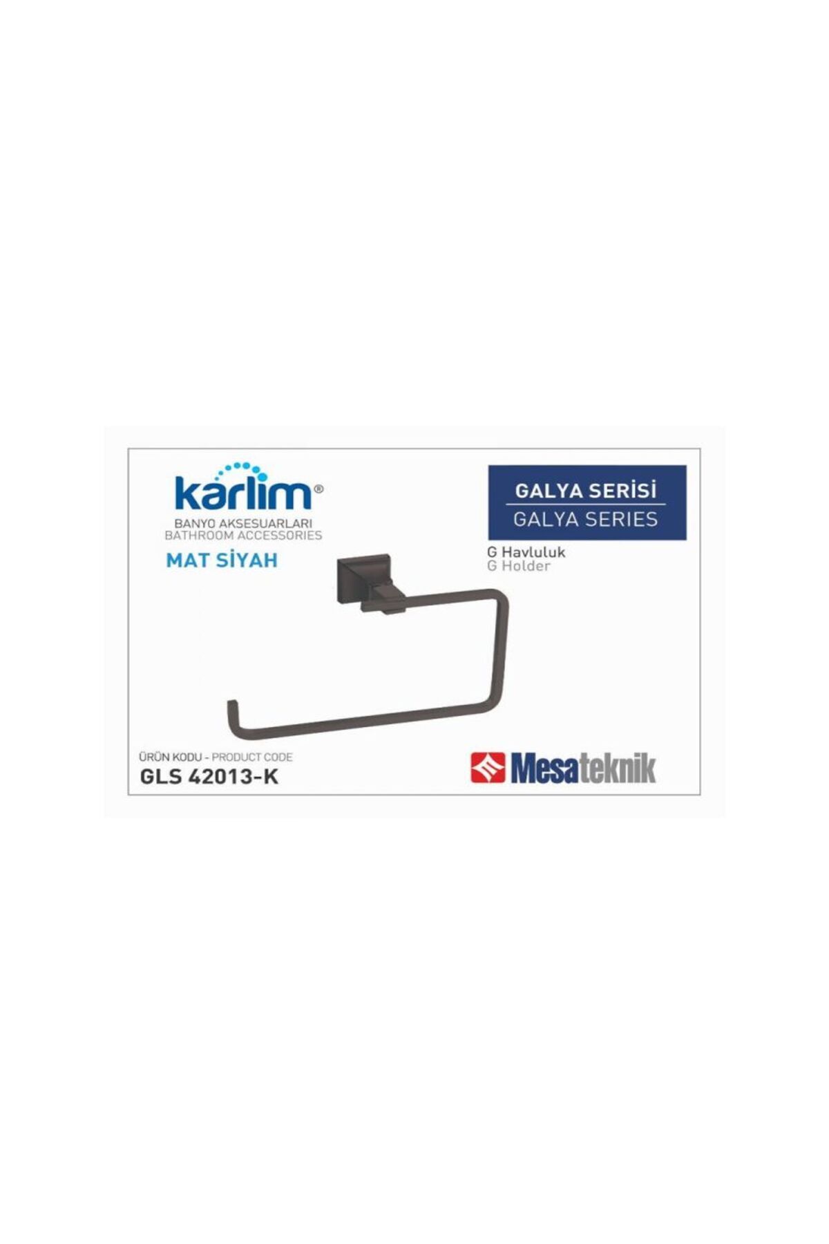 Mesateknik GALYA MAT SİYAH G HAVLULUK