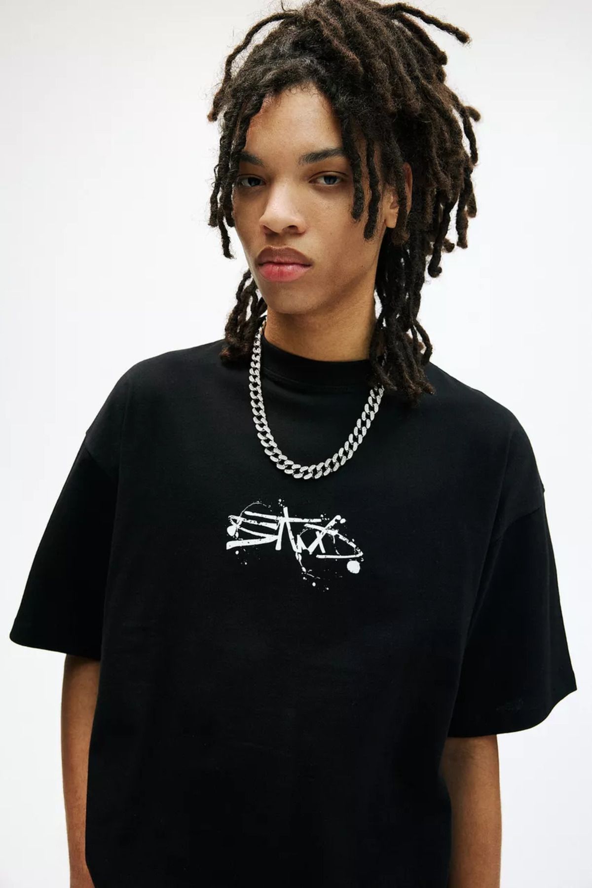 ACTIVE MODA - ERKEK PAMUKLU BASKILI TSHIRT OVERSİZE