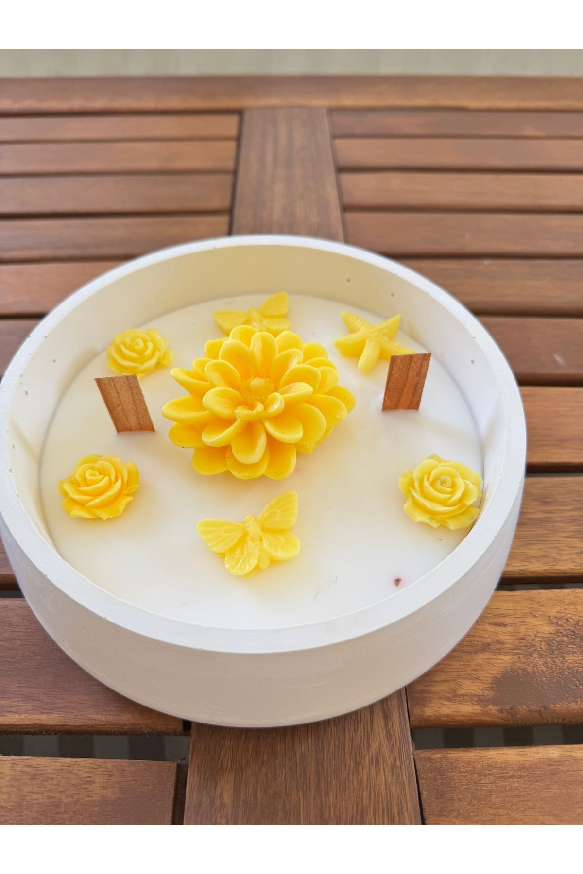 shop 🌼 Doğadan İlham Alan Beton Vegan Mum – El Yapımı ve Çevre Dostu 🌿
