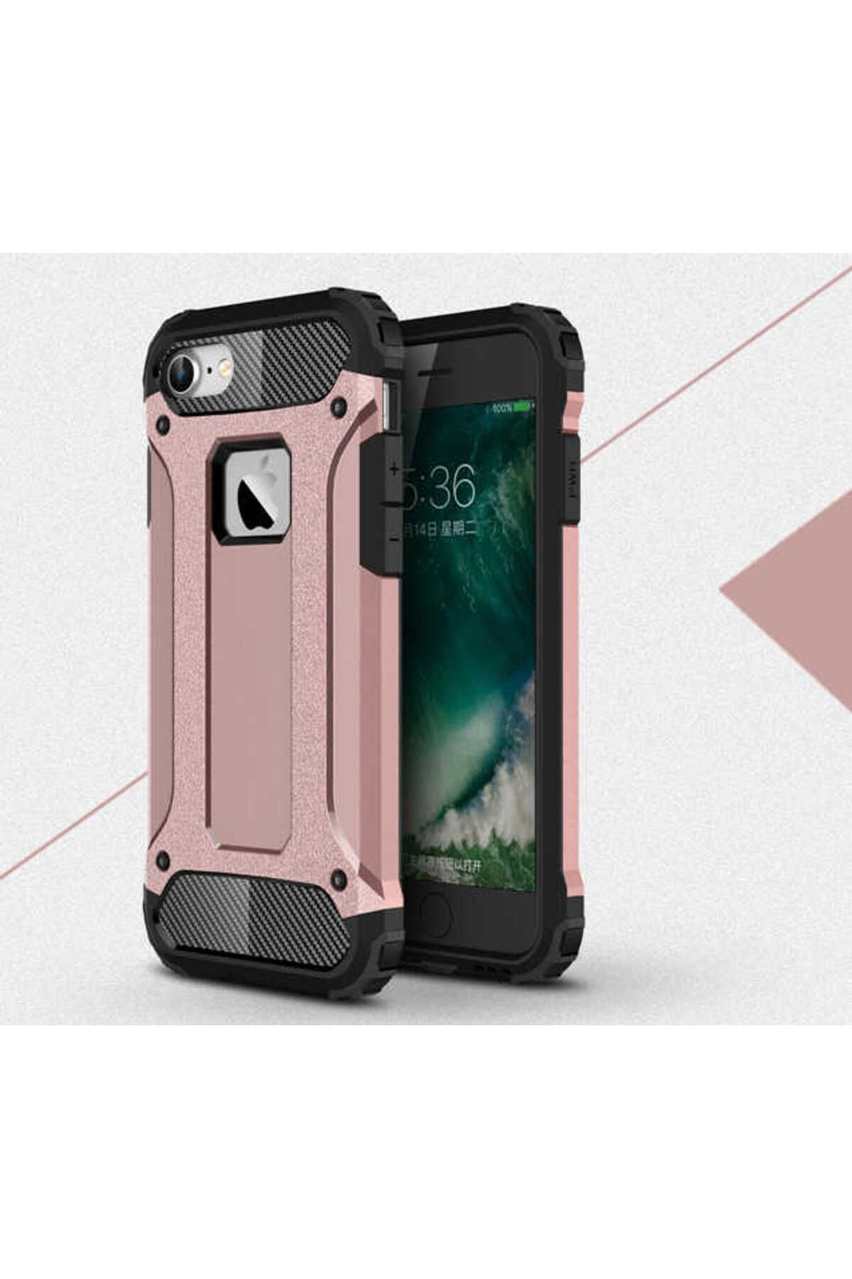 halkhouse Apple iPhone 7 Kılıf Zırh Tank Sert Korumalı Silikon Crash Silikon Kapak