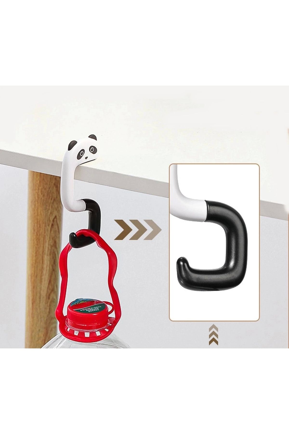 shop 2 Adet Masa Kenarı Çanta Askı Aparatı Katlanabilir Sevimli Hayvan Figürlü Askı
