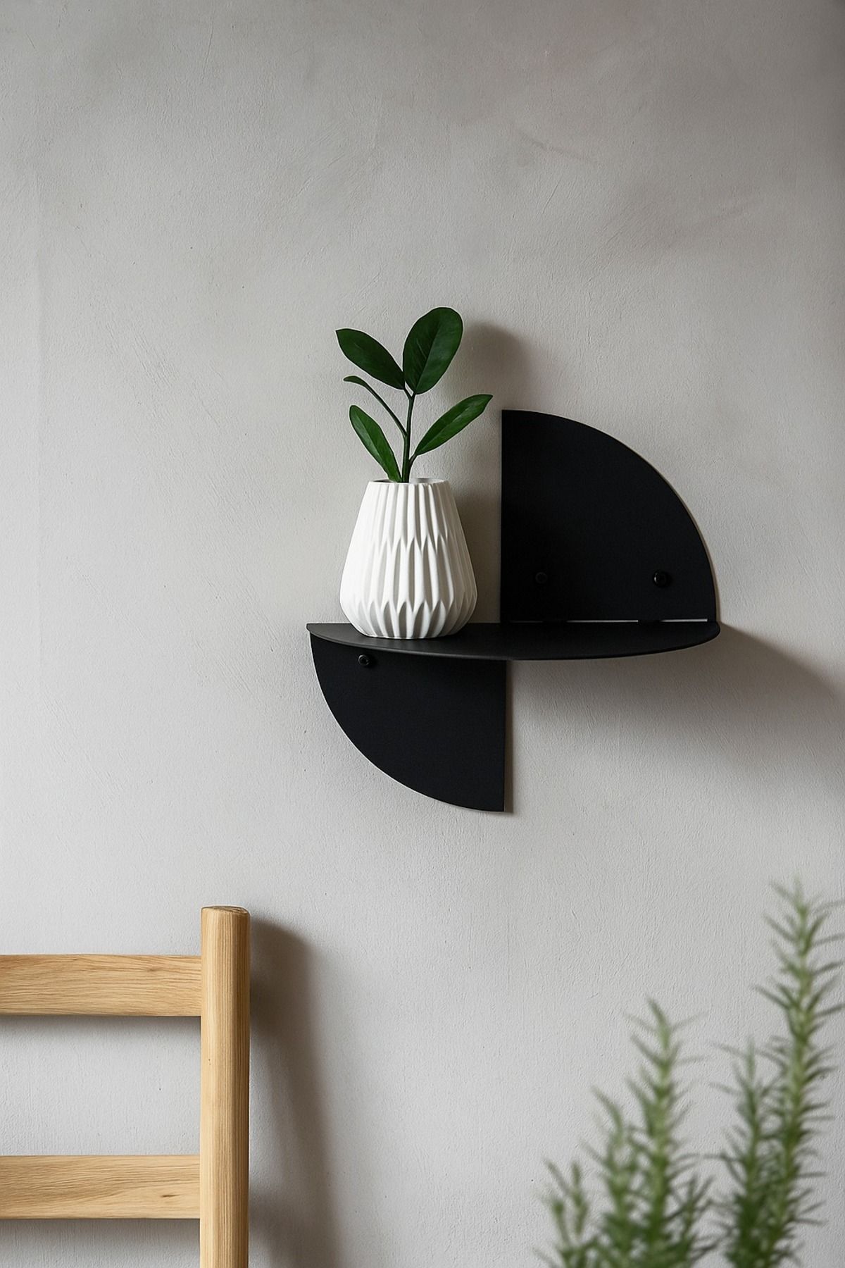 VoomeDesign Duvara Monte Dekoratif Metal Duvar Rafı