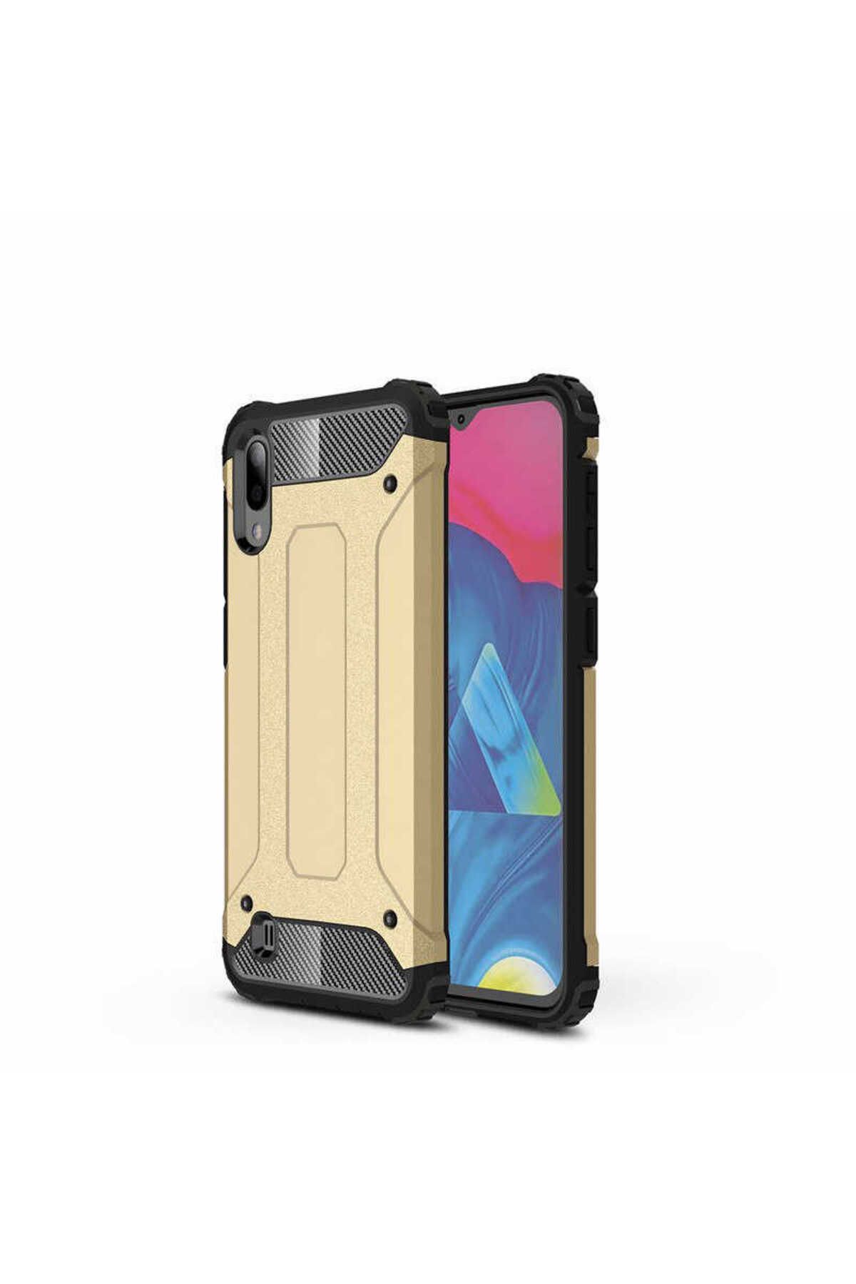 halkhouse Galaxy M10 Kılıf Zırh Tank Sert Korumalı Silikon Crash Silikon Kapak