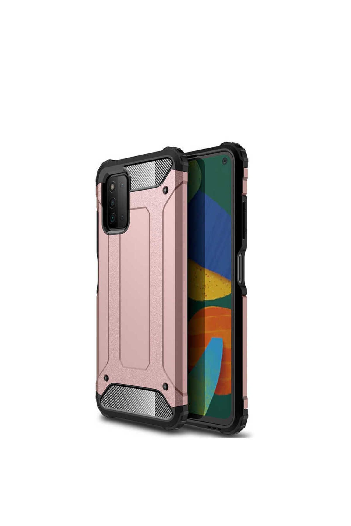 halkhouse Galaxy A03S Kılıf Zırh Tank Sert Korumalı Silikon Crash Silikon Kapak