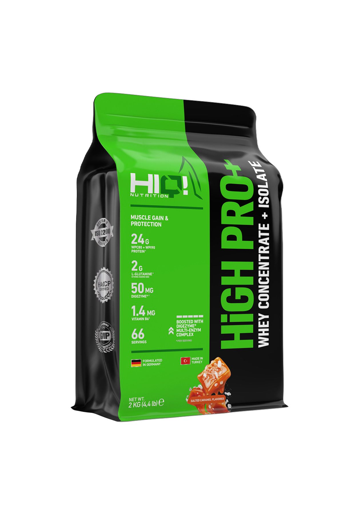 HIQ NUTRITION HIQ High Pro+ 2 Kg SALTED CARAMEL FLAVORED